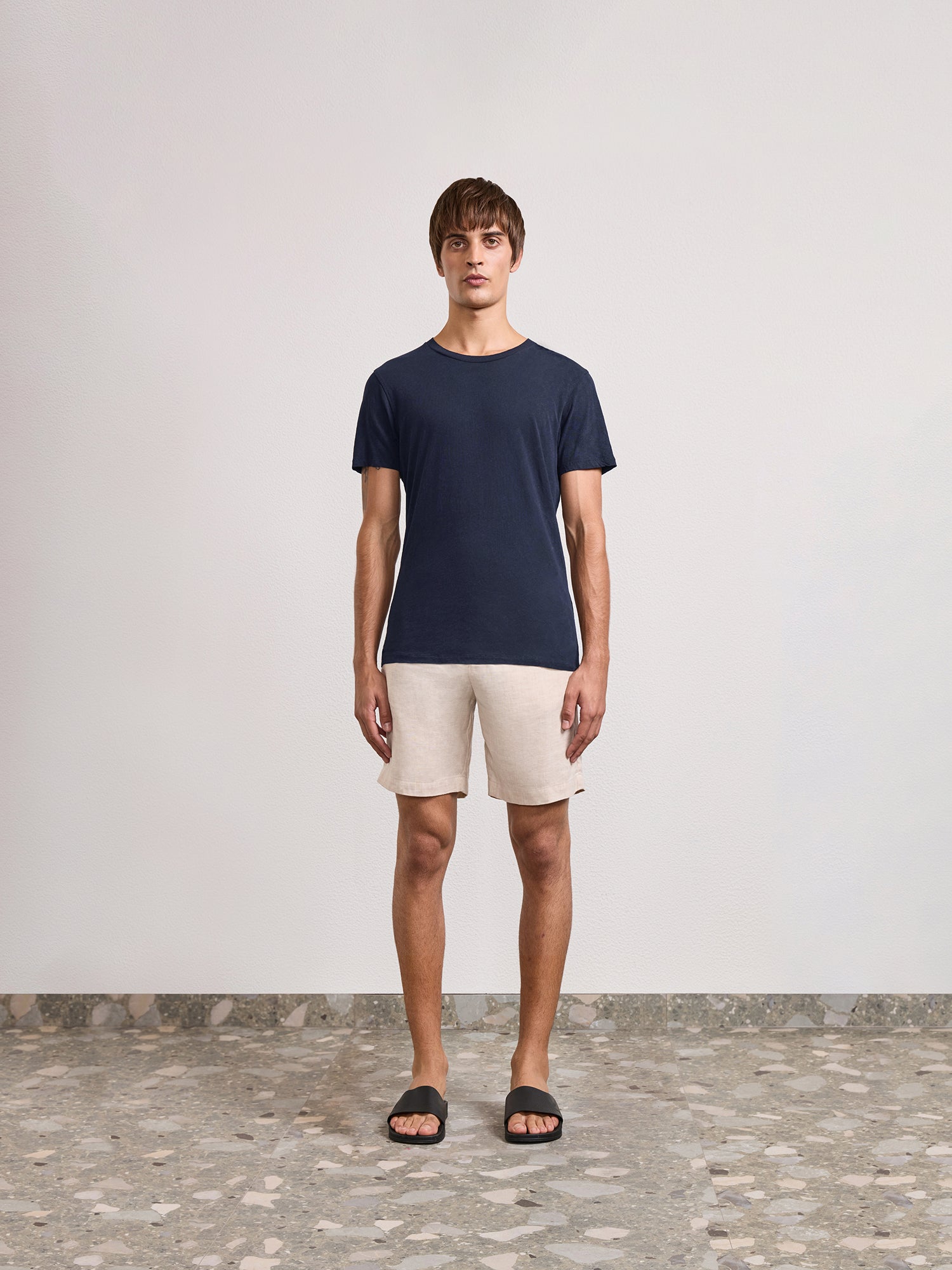 LUCIO LINEN-COTTON T-SHIRT