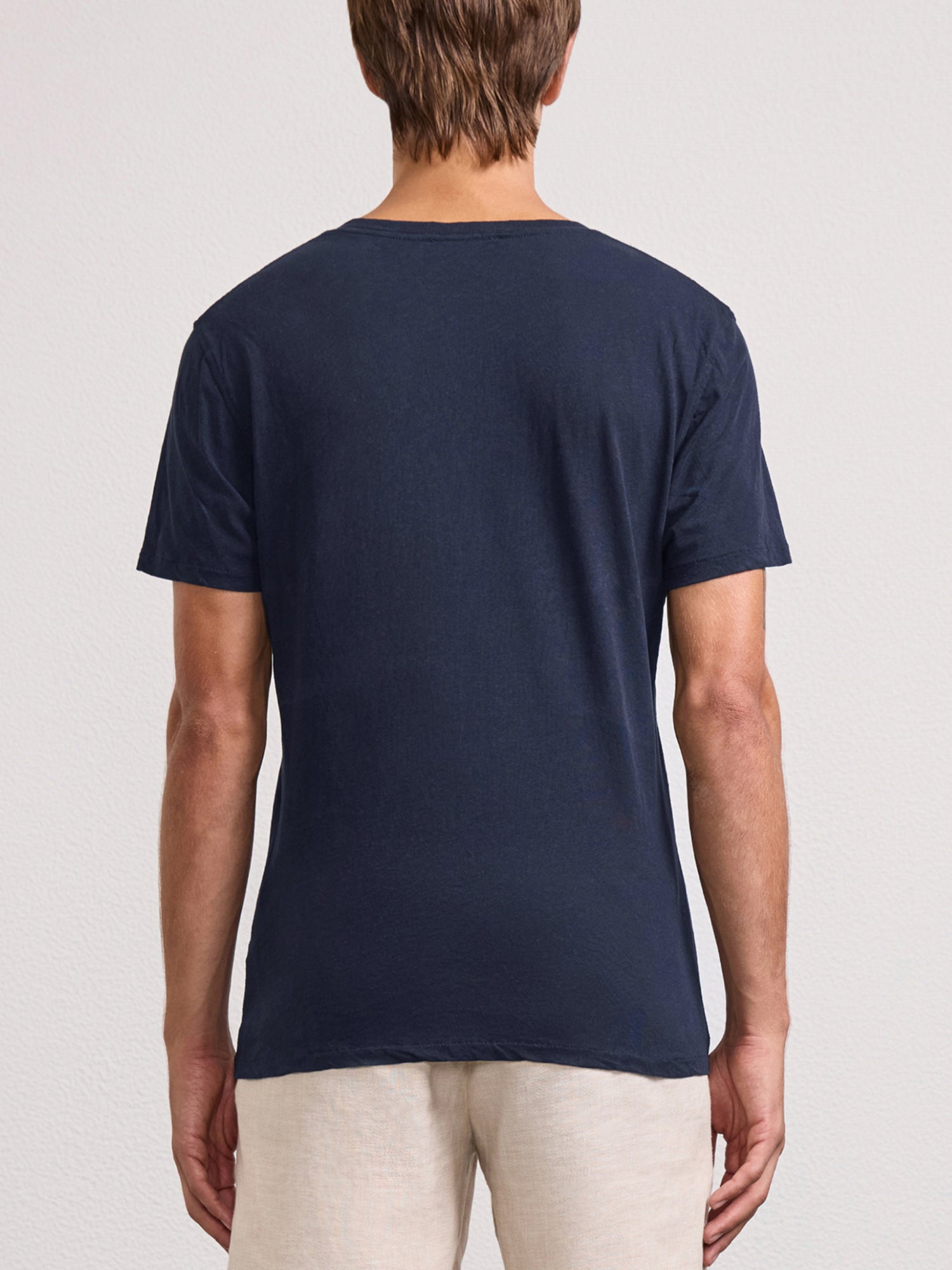 LUCIO LINEN-COTTON T-SHIRT