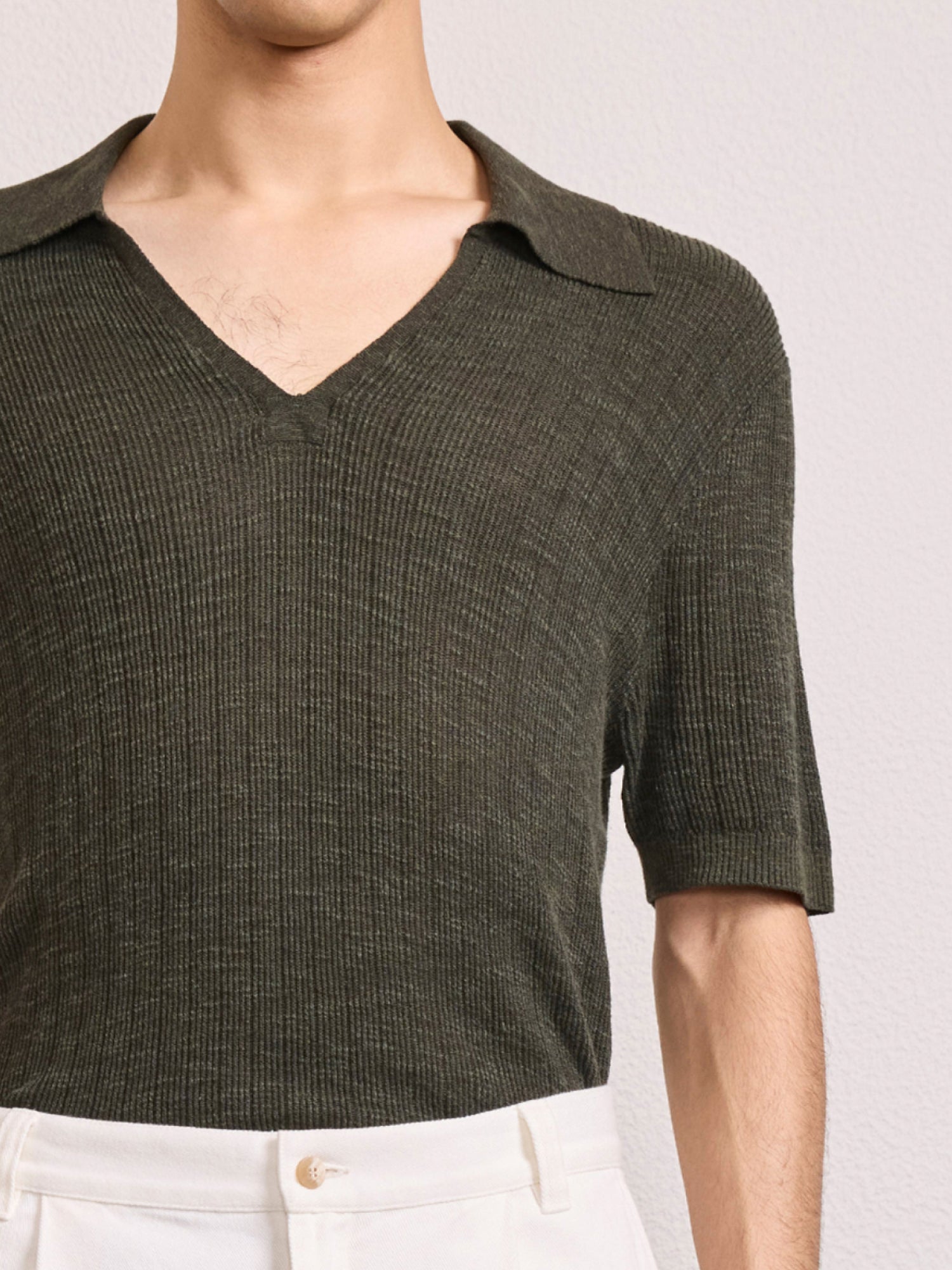 JOAQUIM COTTON-BLEND POLO