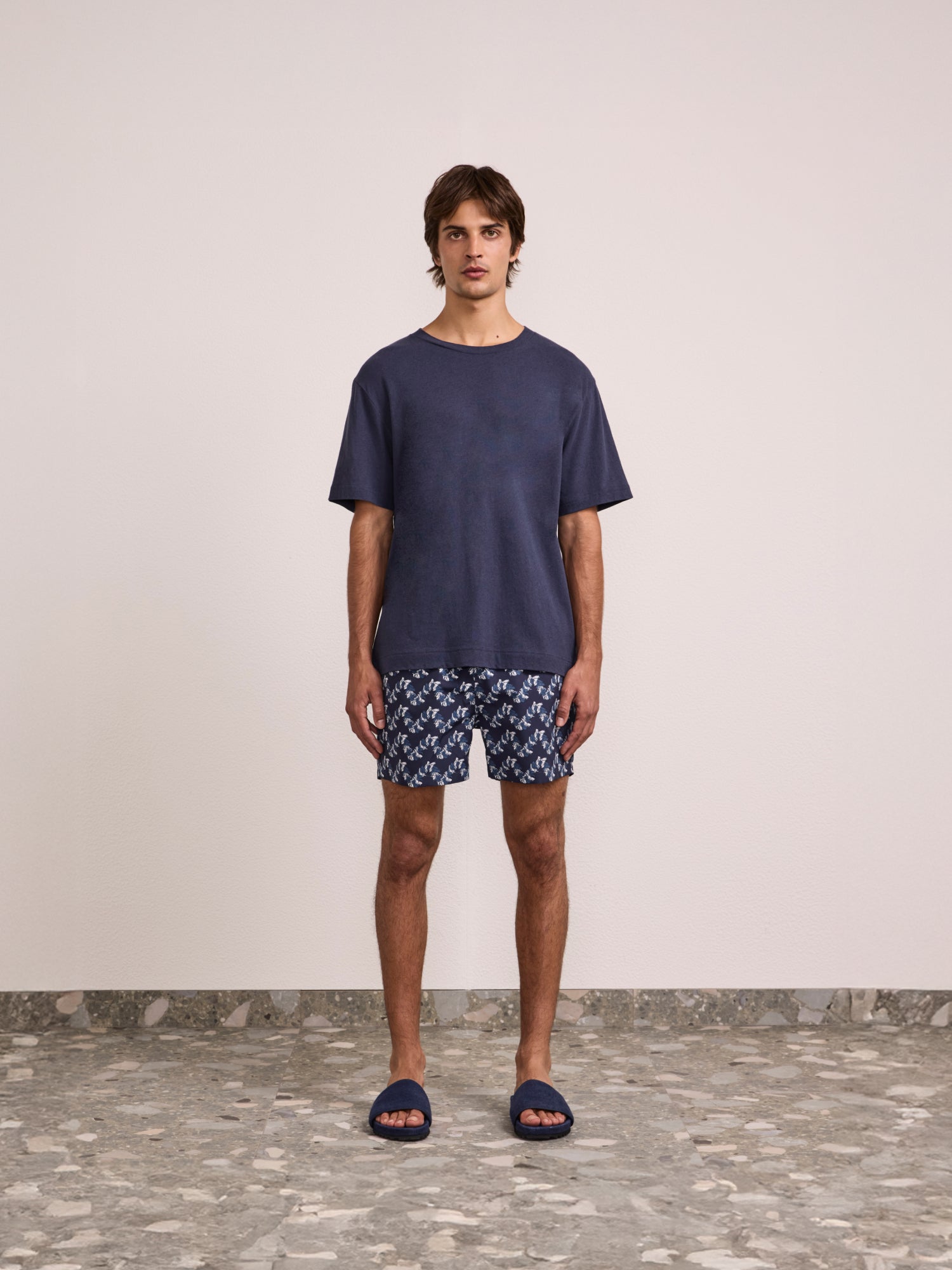 DINIS COTTON-LINEN T-SHIRT