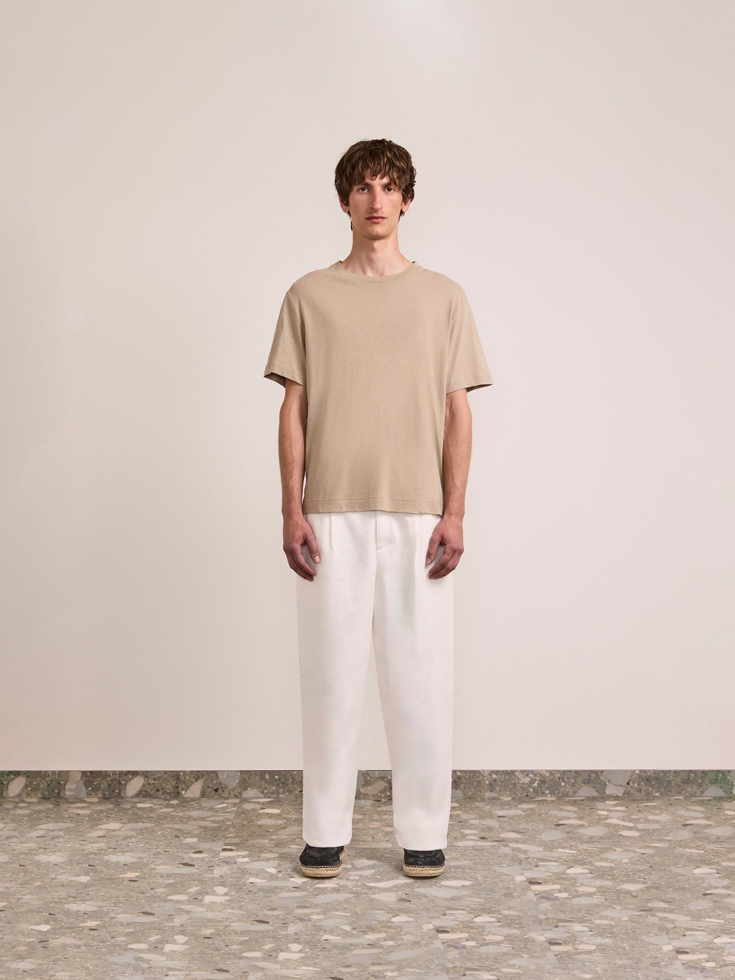 DINIS COTTON-LINEN T-SHIRT