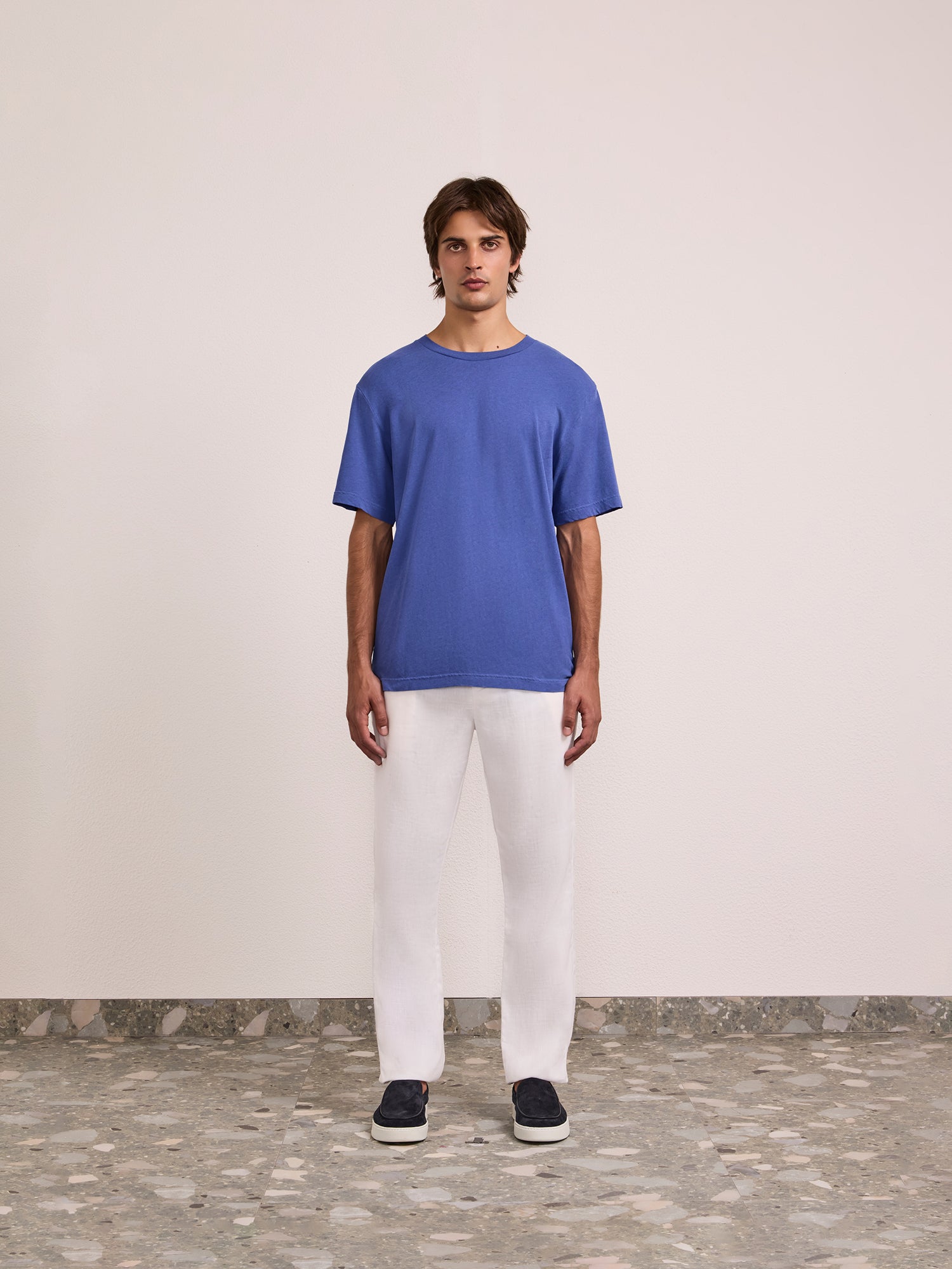 DINIS COTTON-LINEN T-SHIRT
