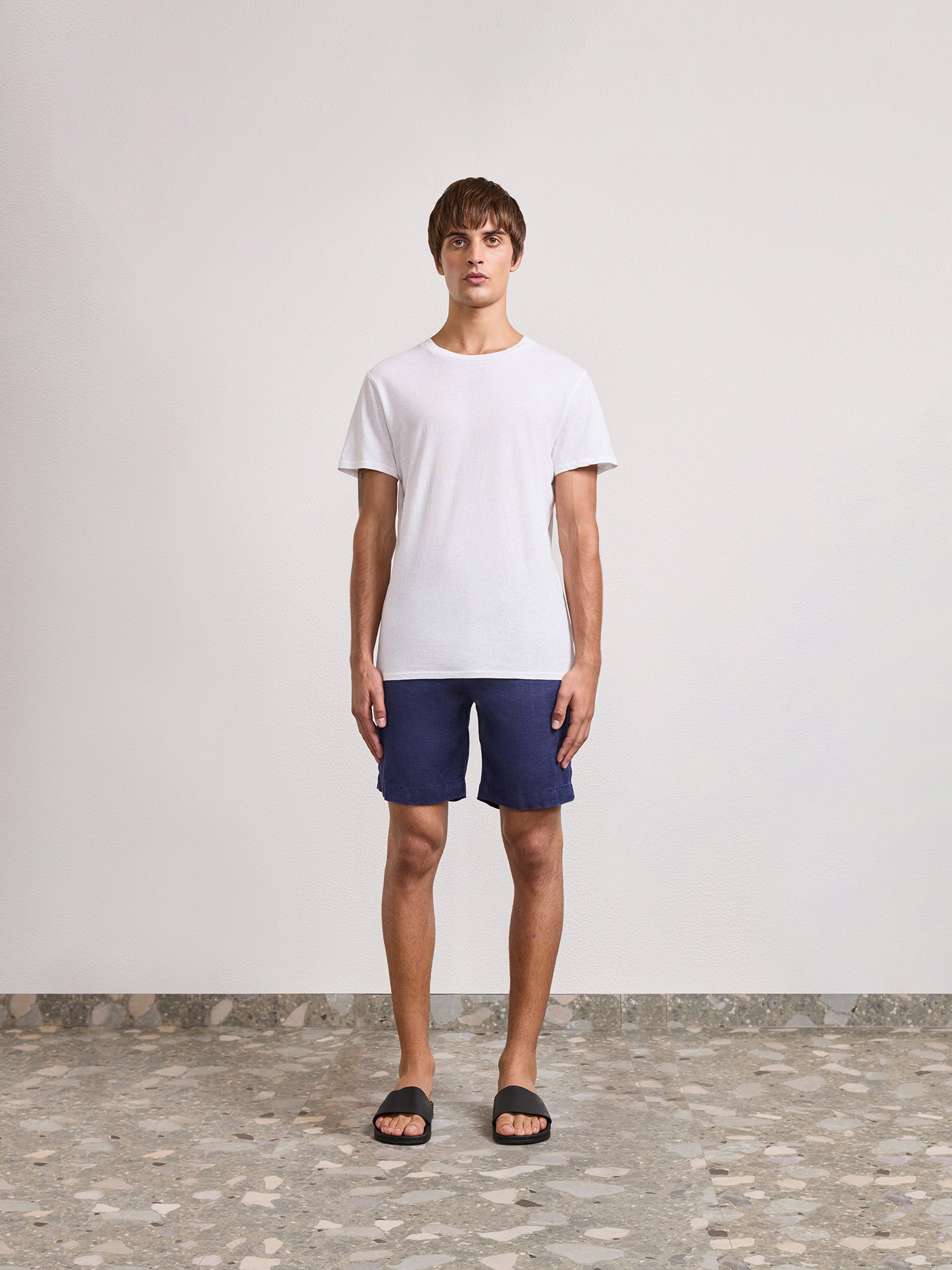 LUCIO LINEN-COTTON T-SHIRT