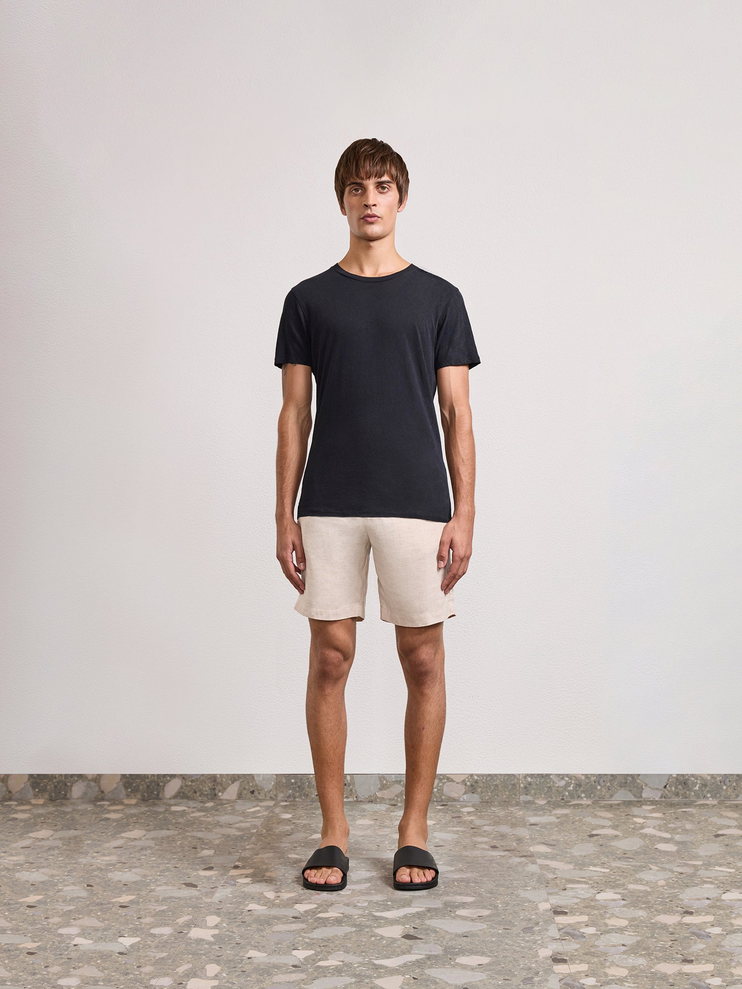 LUCIO LINEN-COTTON T-SHIRT