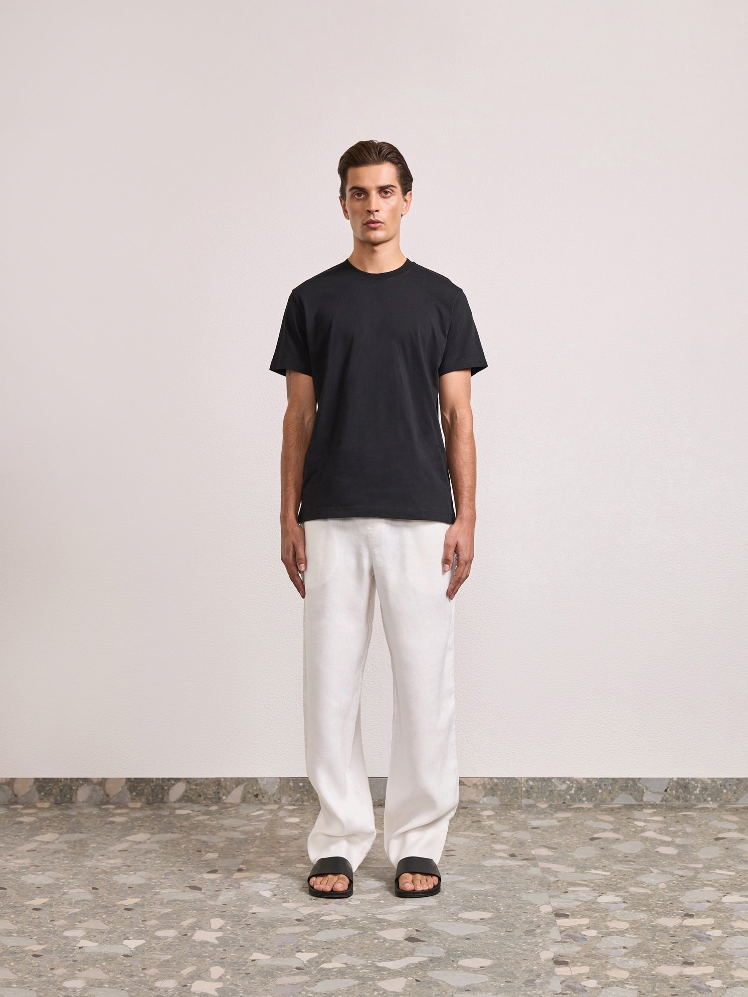DINIS COTTON-LINEN T-SHIRT