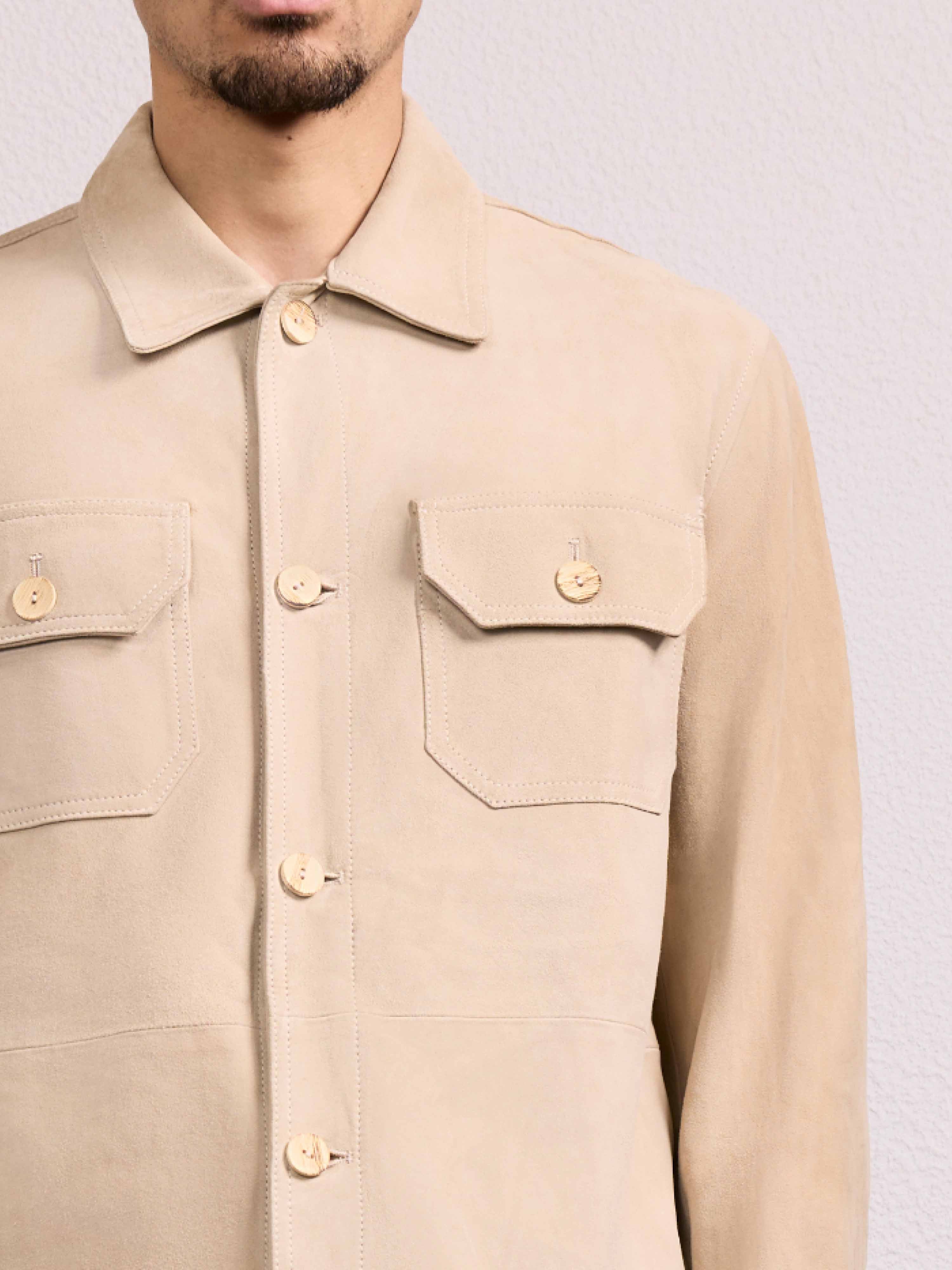 RAVI SUEDE OVERSHIRT