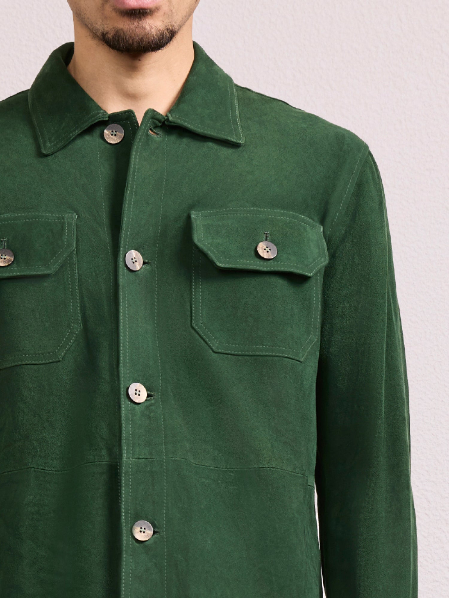 RAVI SUEDE OVERSHIRT