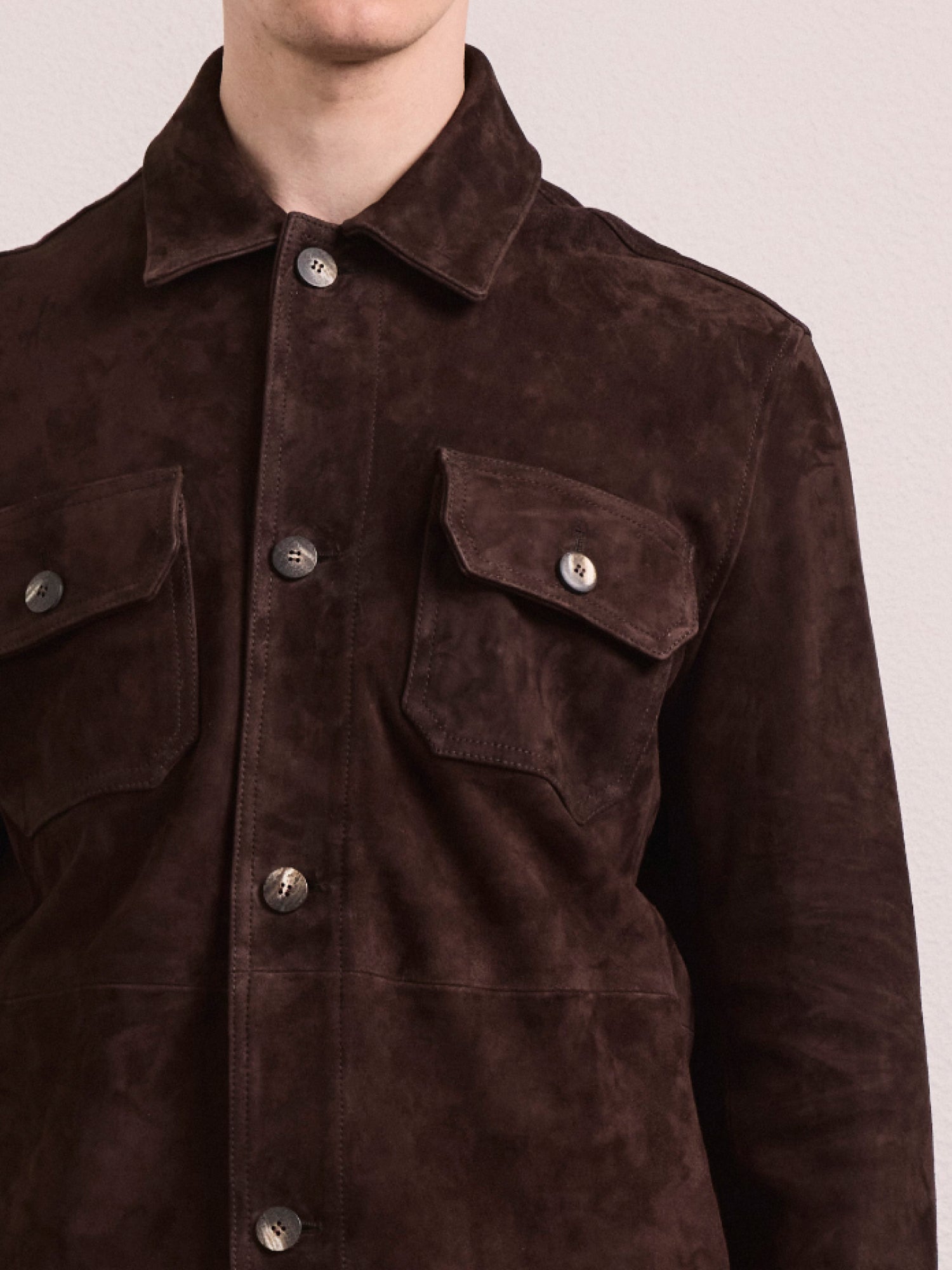 RAVI SUEDE OVERSHIRT