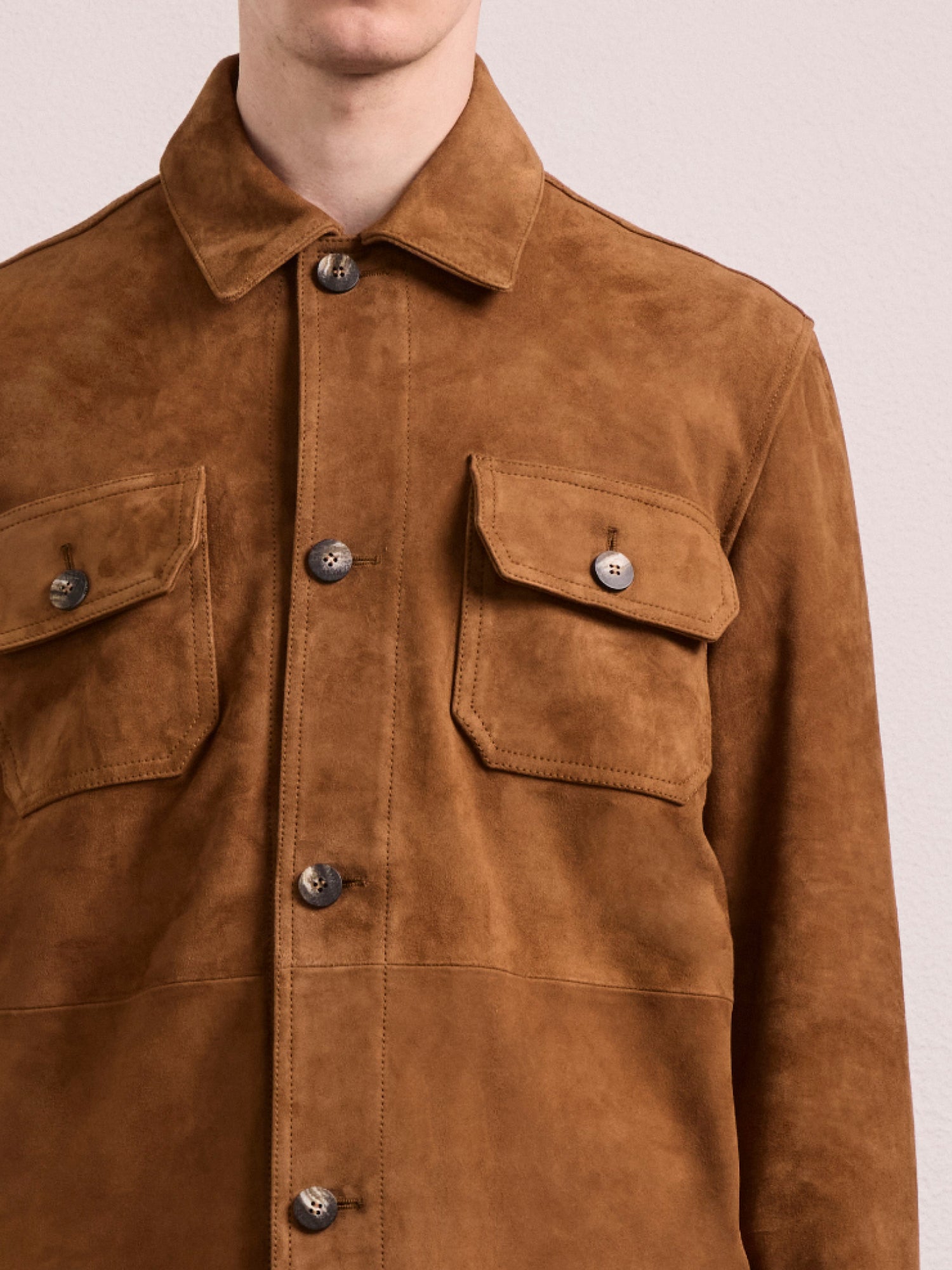 RAVI SUEDE OVERSHIRT