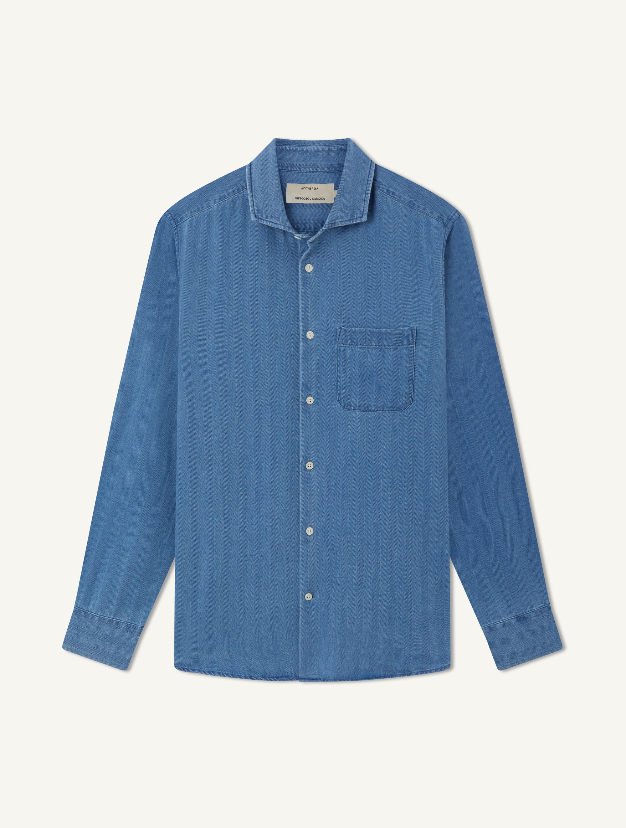 EMILIO HERRINGBONE DENIM SHIRT