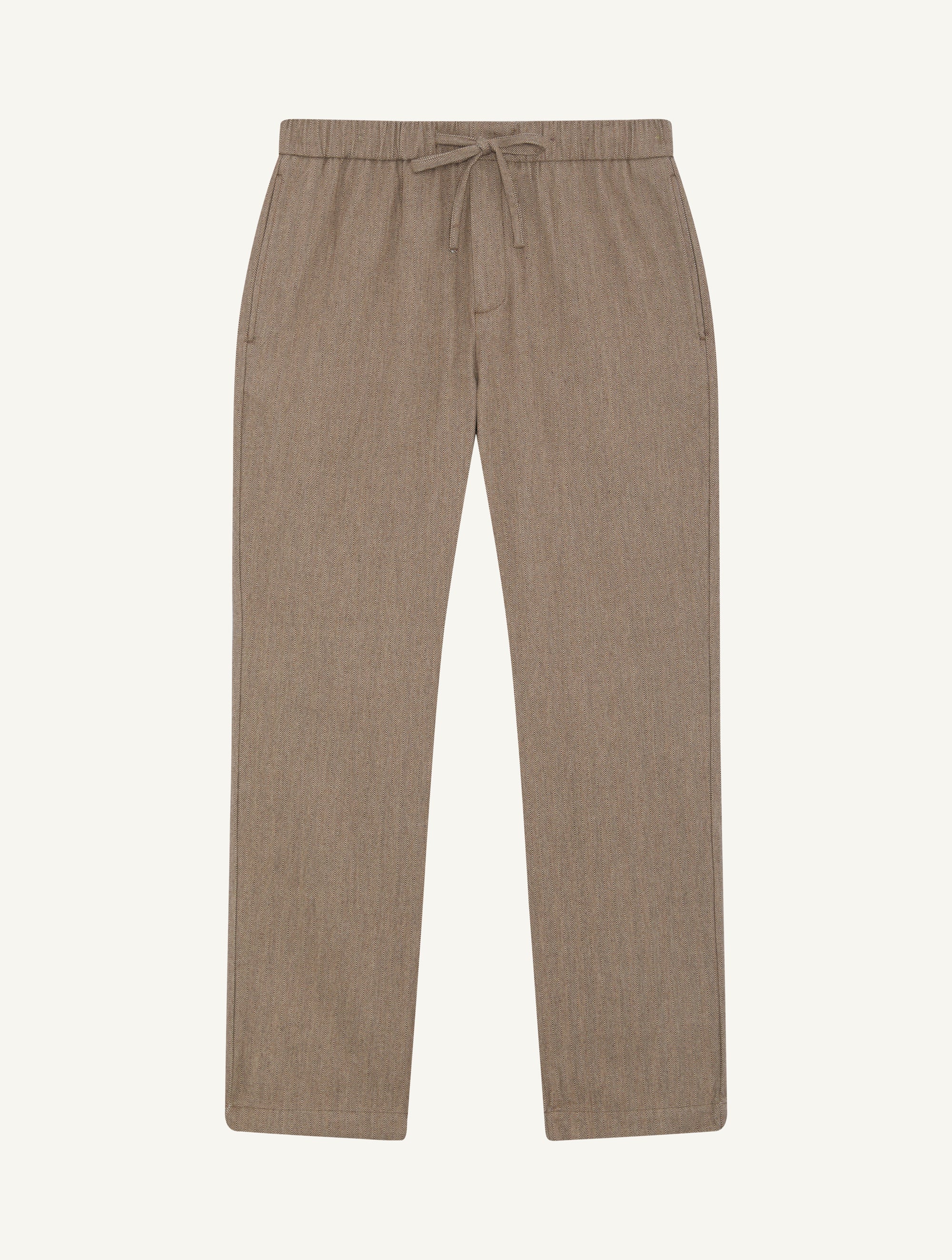 OSCAR COTTON-CASHMERE TROUSERS