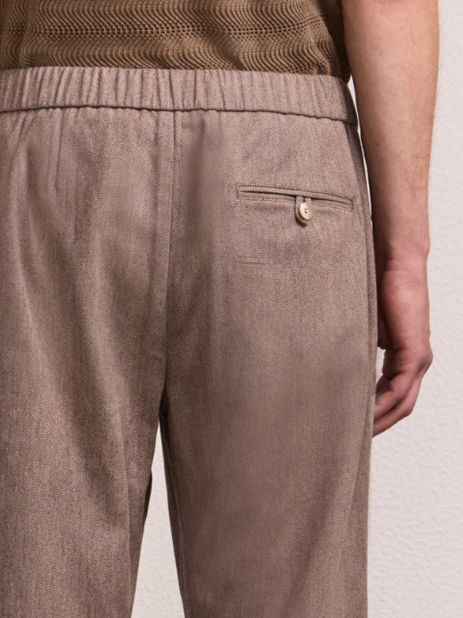 OSCAR COTTON-CASHMERE TROUSERS