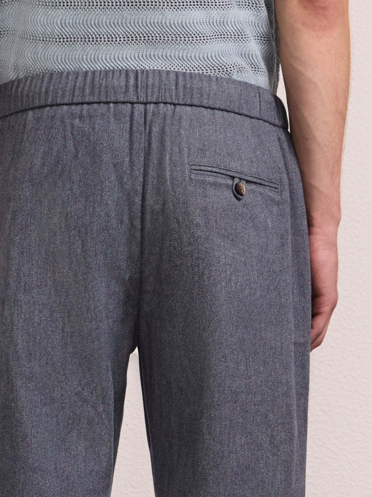 OSCAR COTTON-CASHMERE TROUSERS