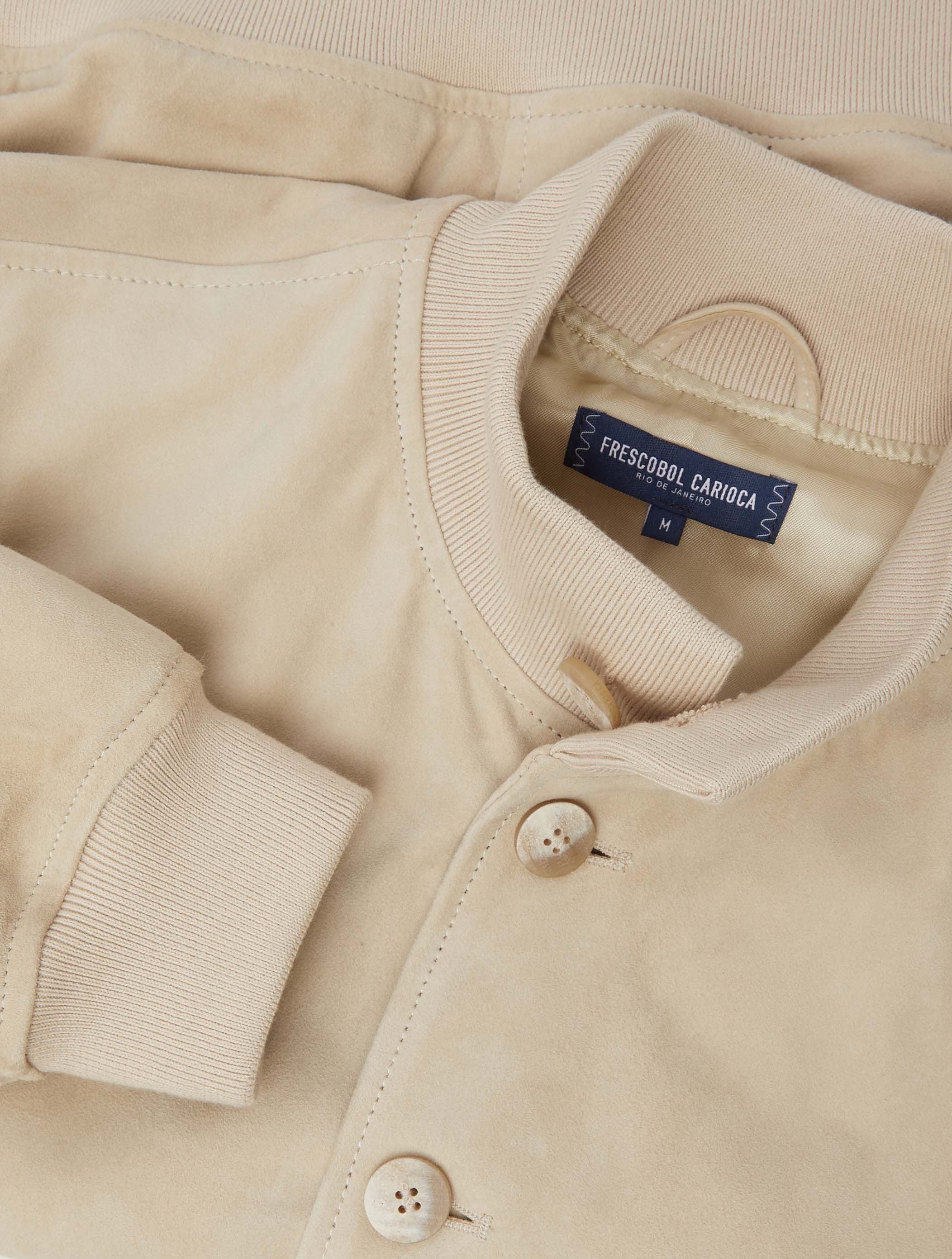 VINCENTE SUEDE BOMBER JACKET