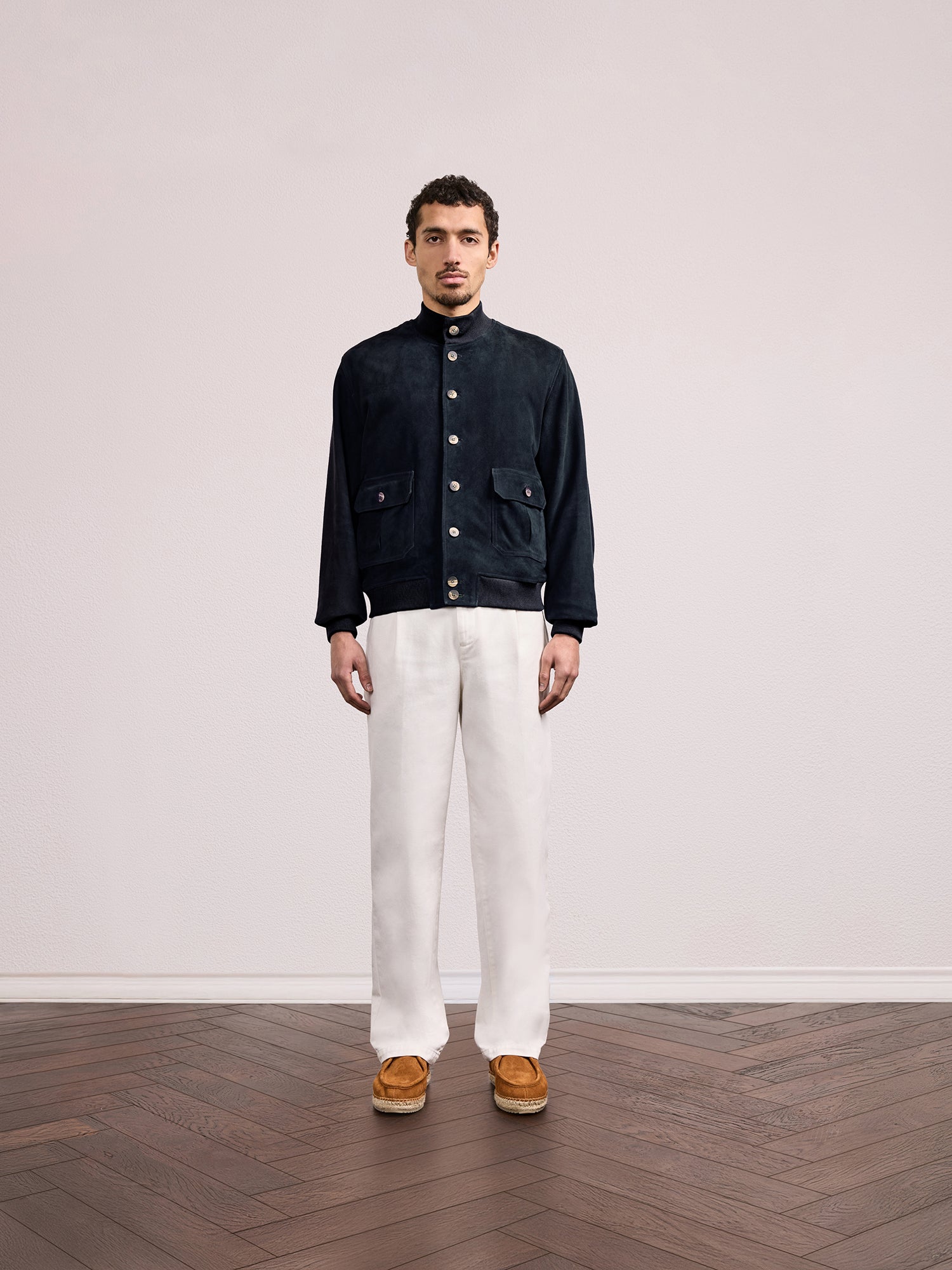 VINCENTE SUEDE BOMBER JACKET