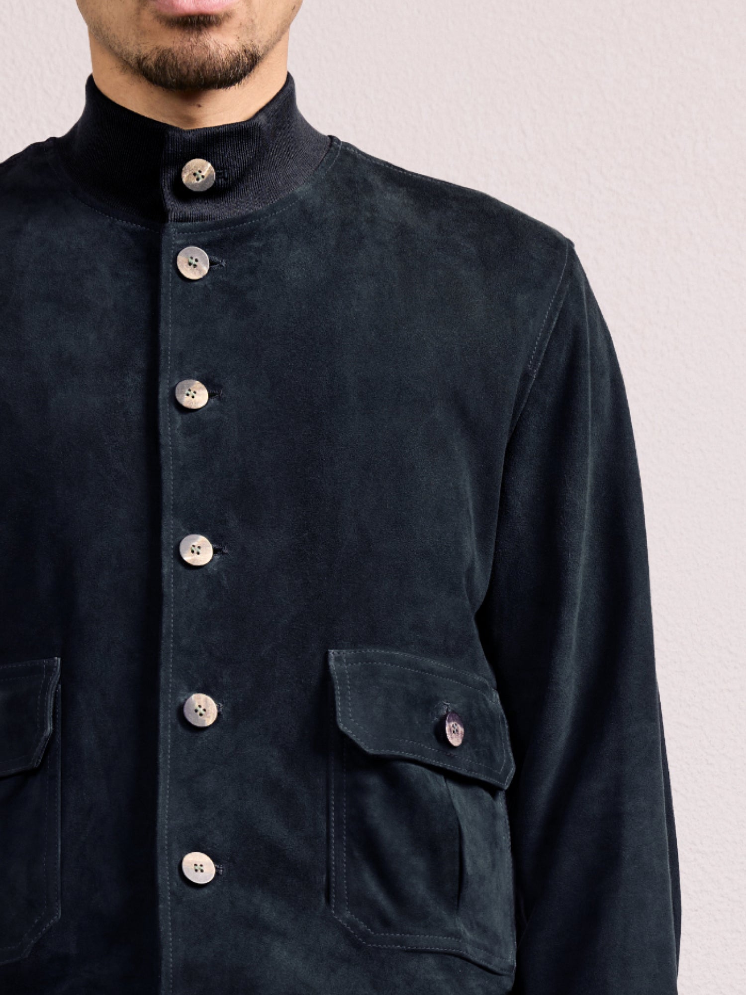 VINCENTE SUEDE BOMBER JACKET