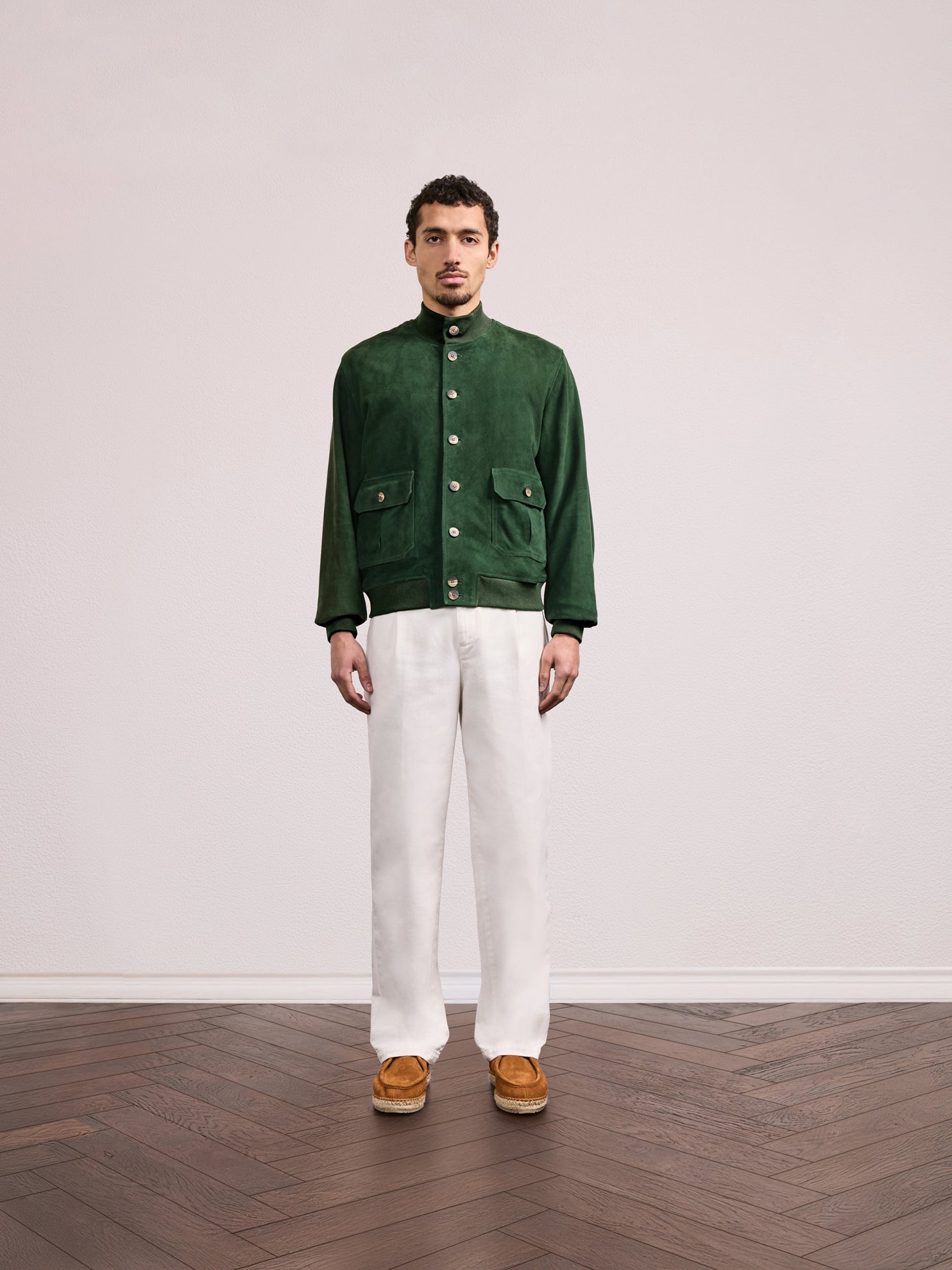 VINCENTE SUEDE BOMBER JACKET