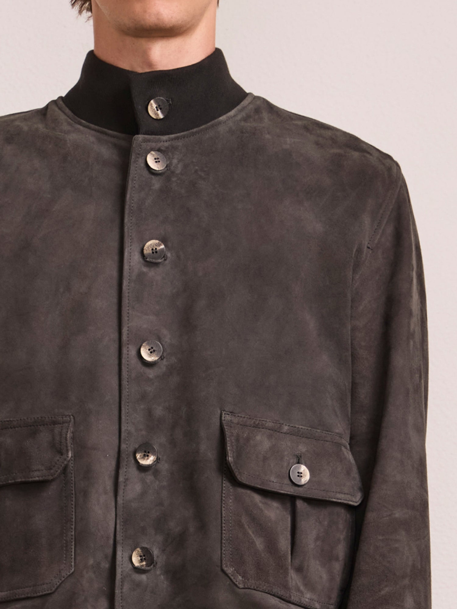 VINCENTE SUEDE BOMBER JACKET