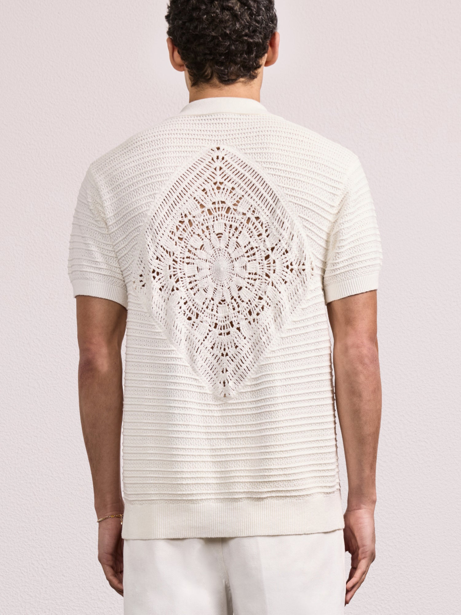CÉSAR COTTON CROCHET CARDIGAN