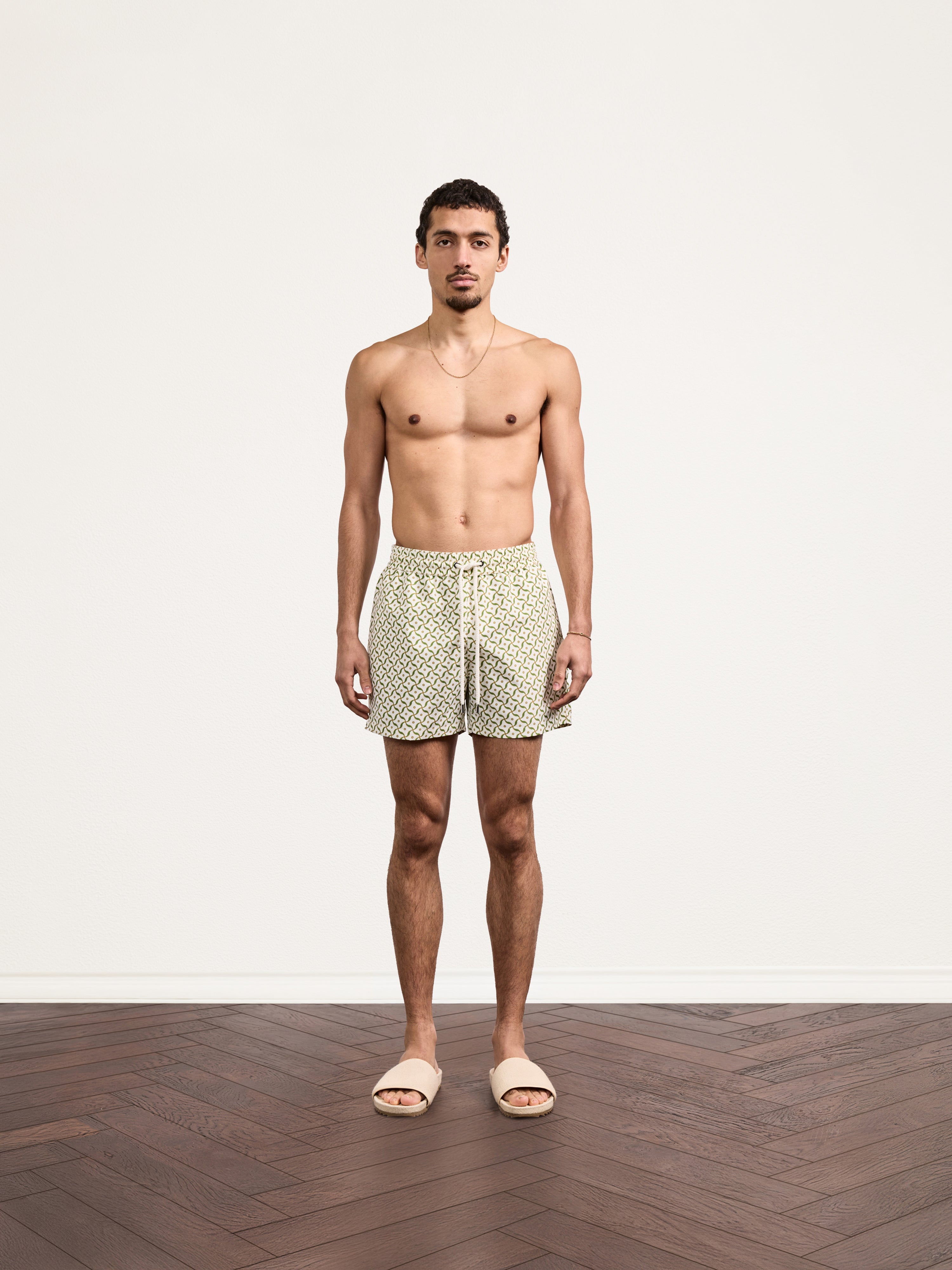 SANTOS SWIM LOTUS PRINT