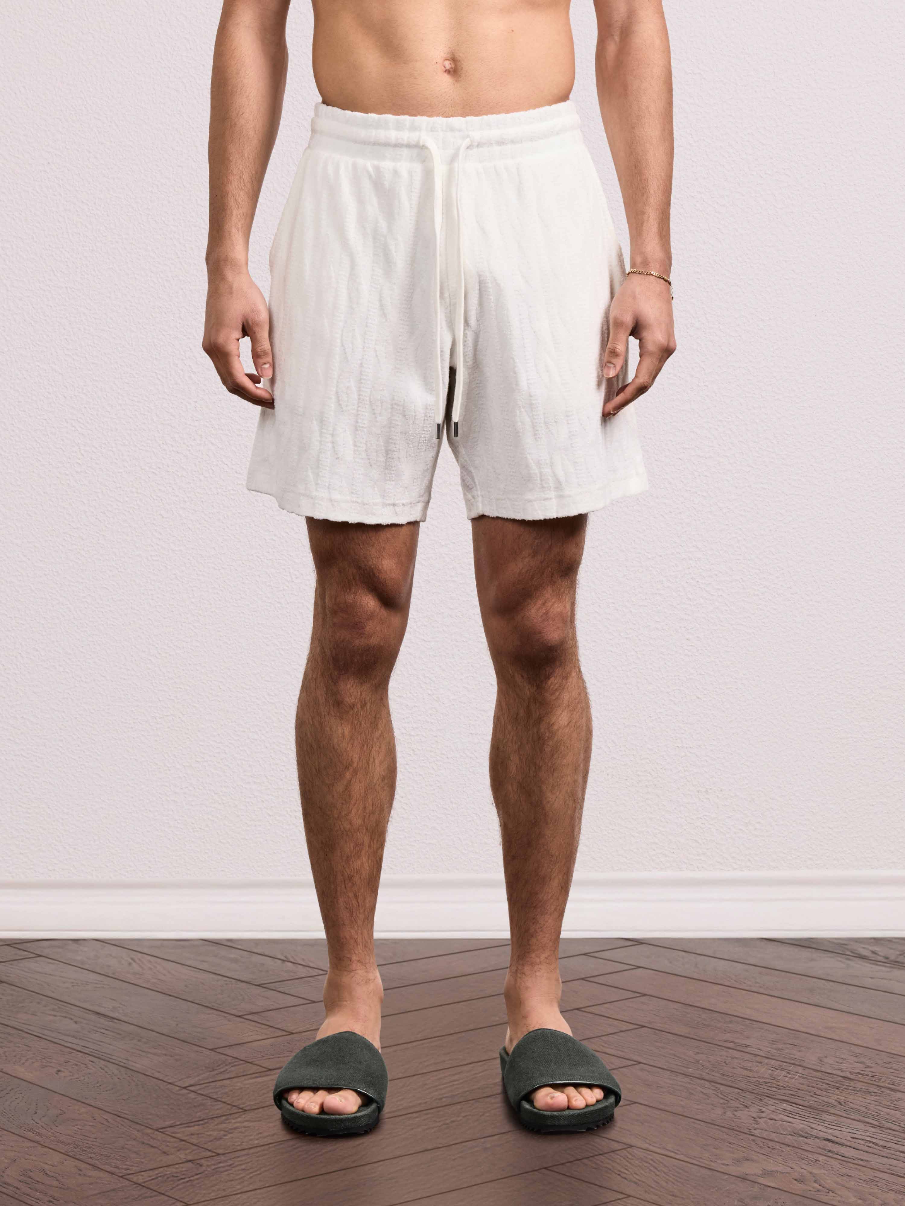 AUGUSTO COTTON-BLEND SHORTS