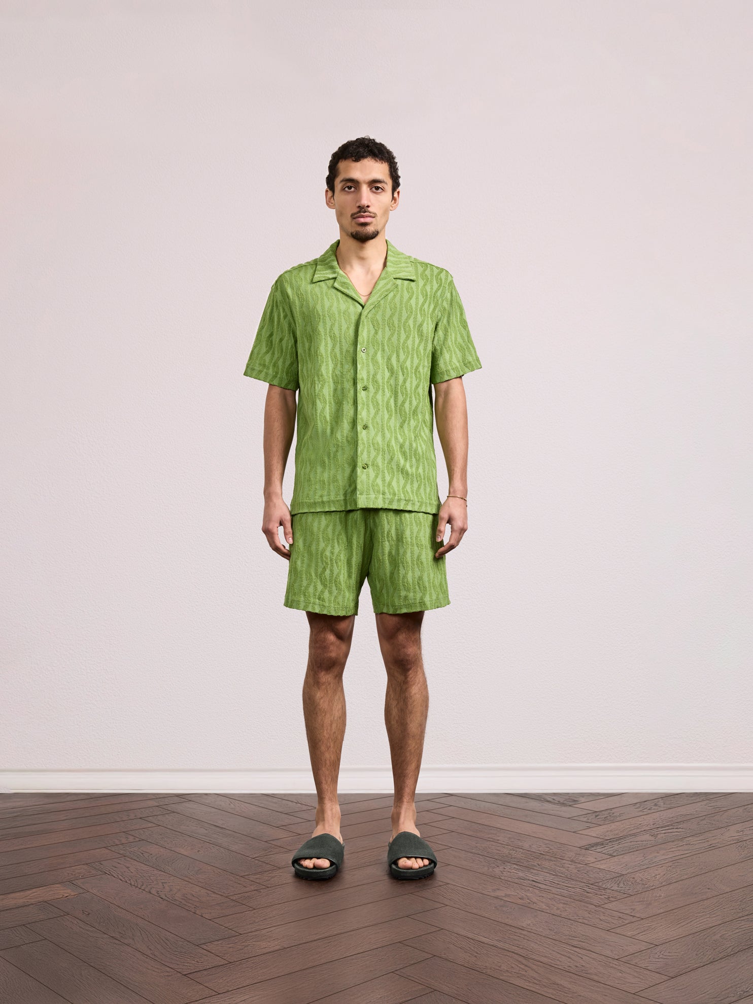 AUGUSTO COTTON-BLEND SHORTS