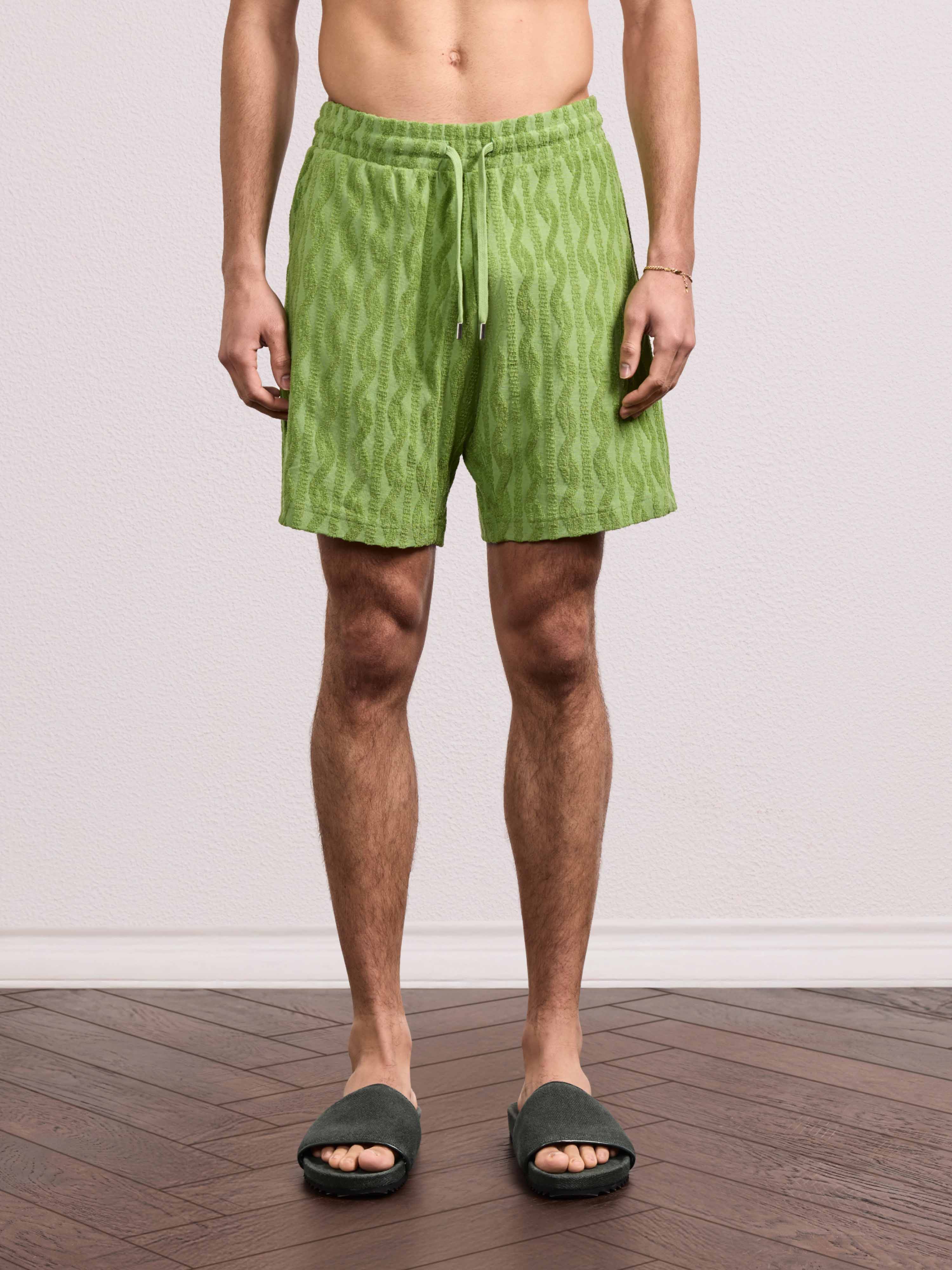 AUGUSTO COTTON-BLEND SHORTS