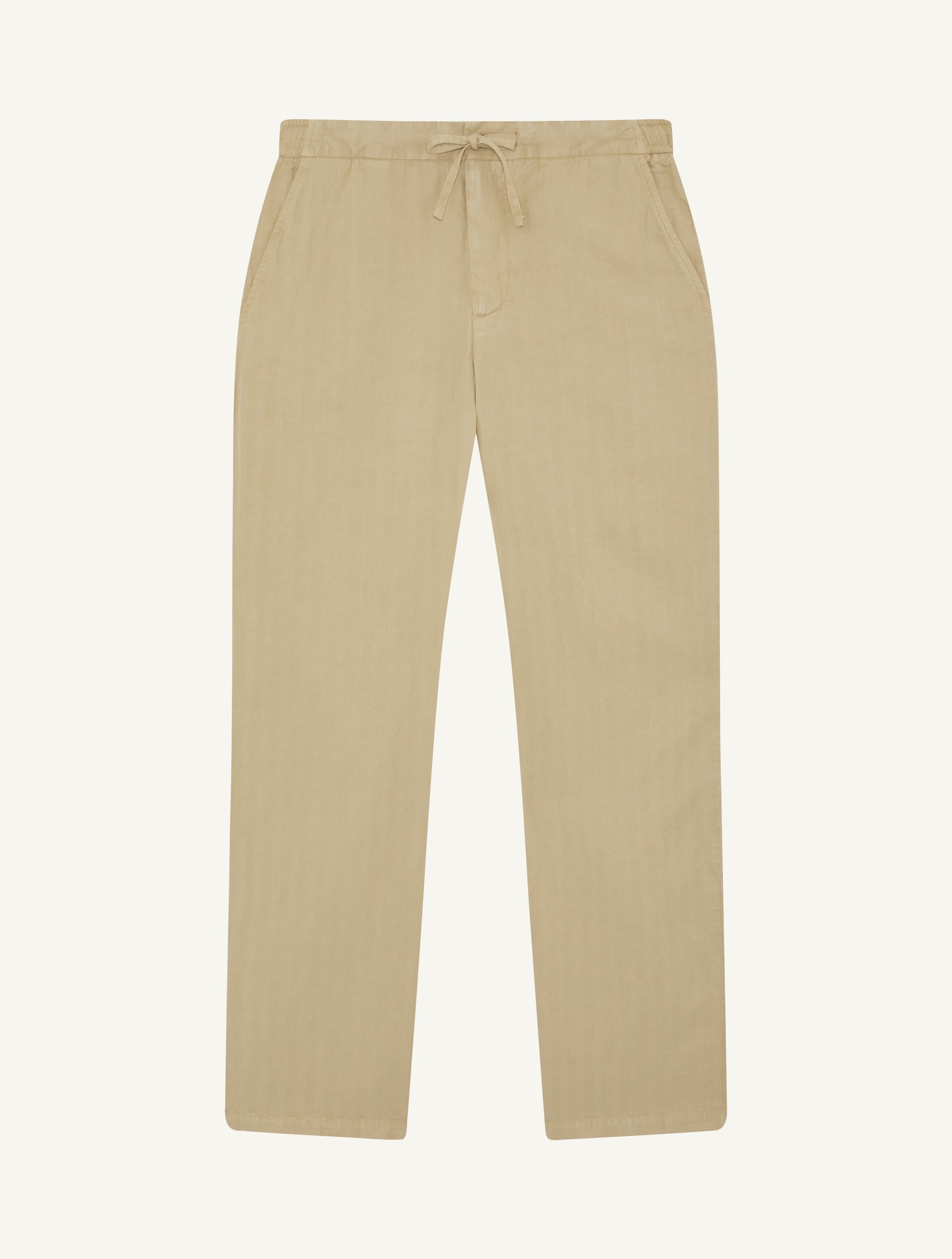 MENDES LINEN-BLEND TROUSERS