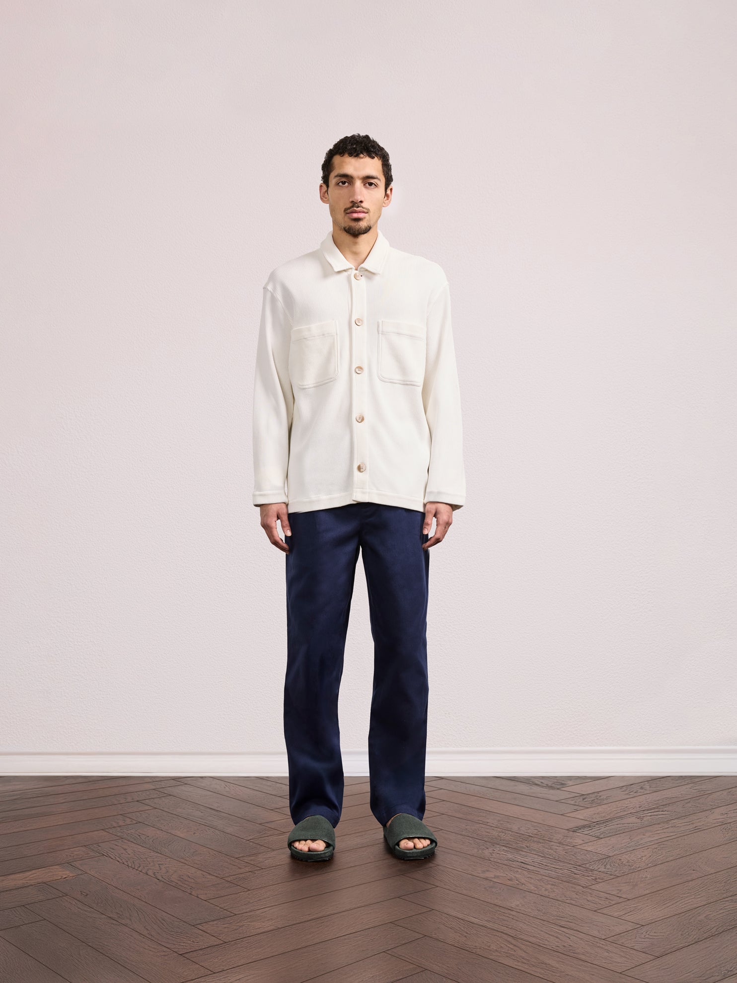PEDRO COTTON WAFFLE OVERSHIRT