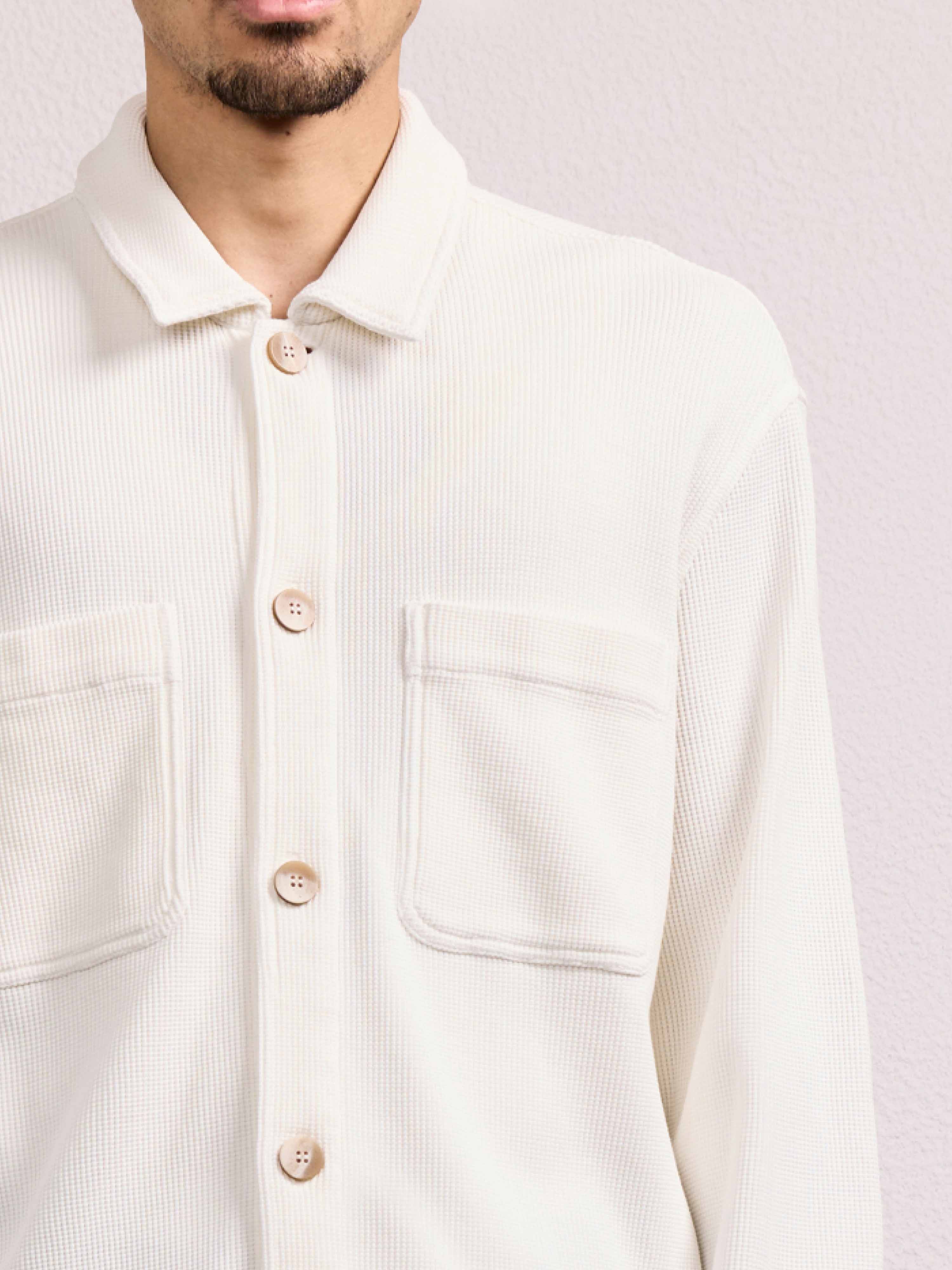 PEDRO COTTON WAFFLE OVERSHIRT