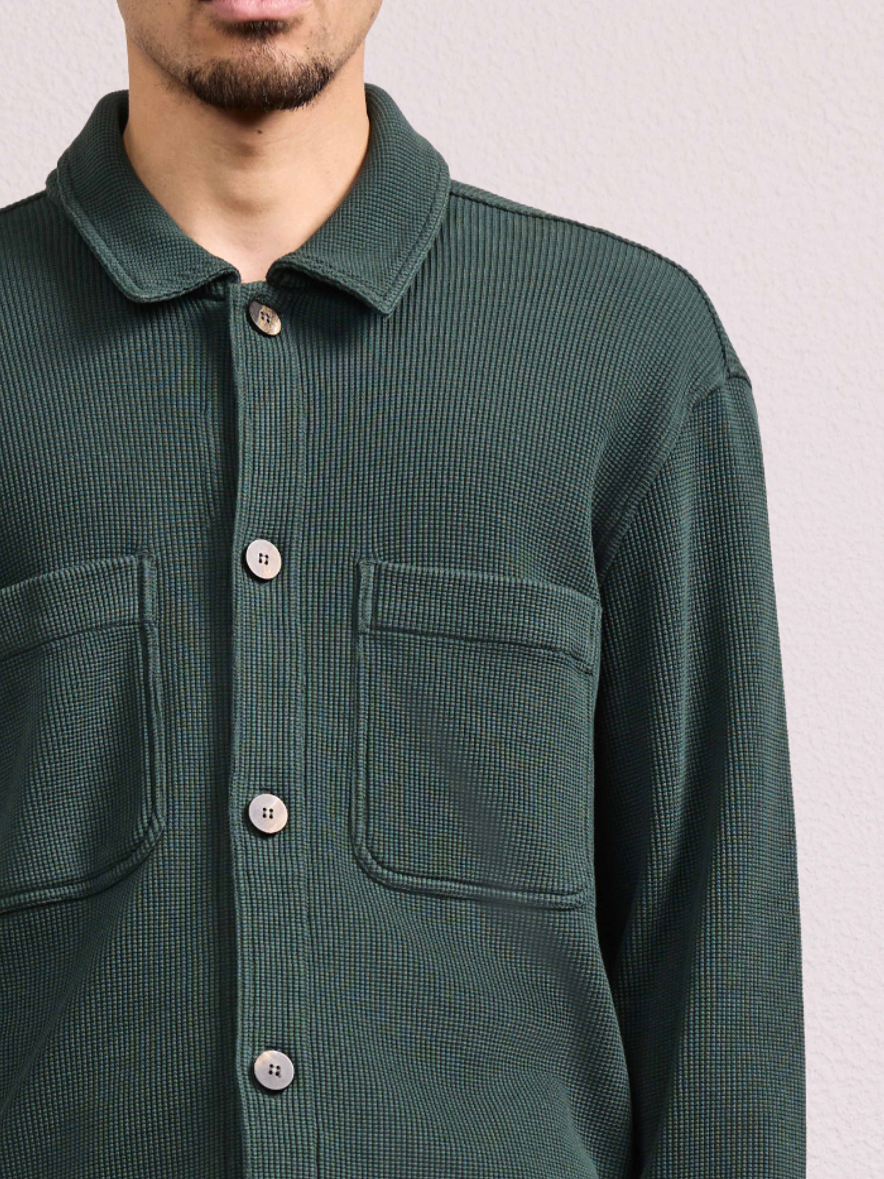 PEDRO COTTON WAFFLE OVERSHIRT