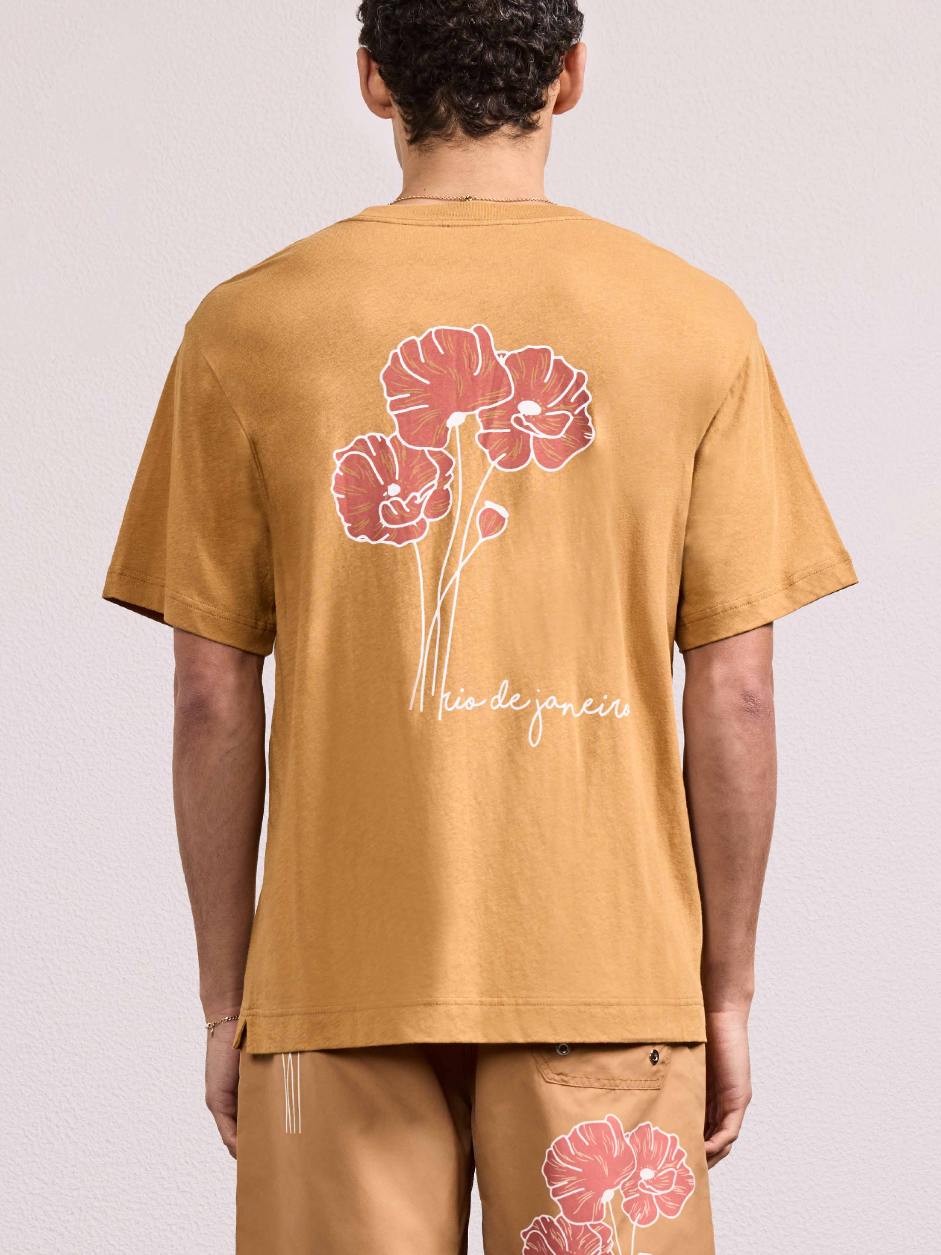 DINIS PRINTED COTTON T-SHIRT