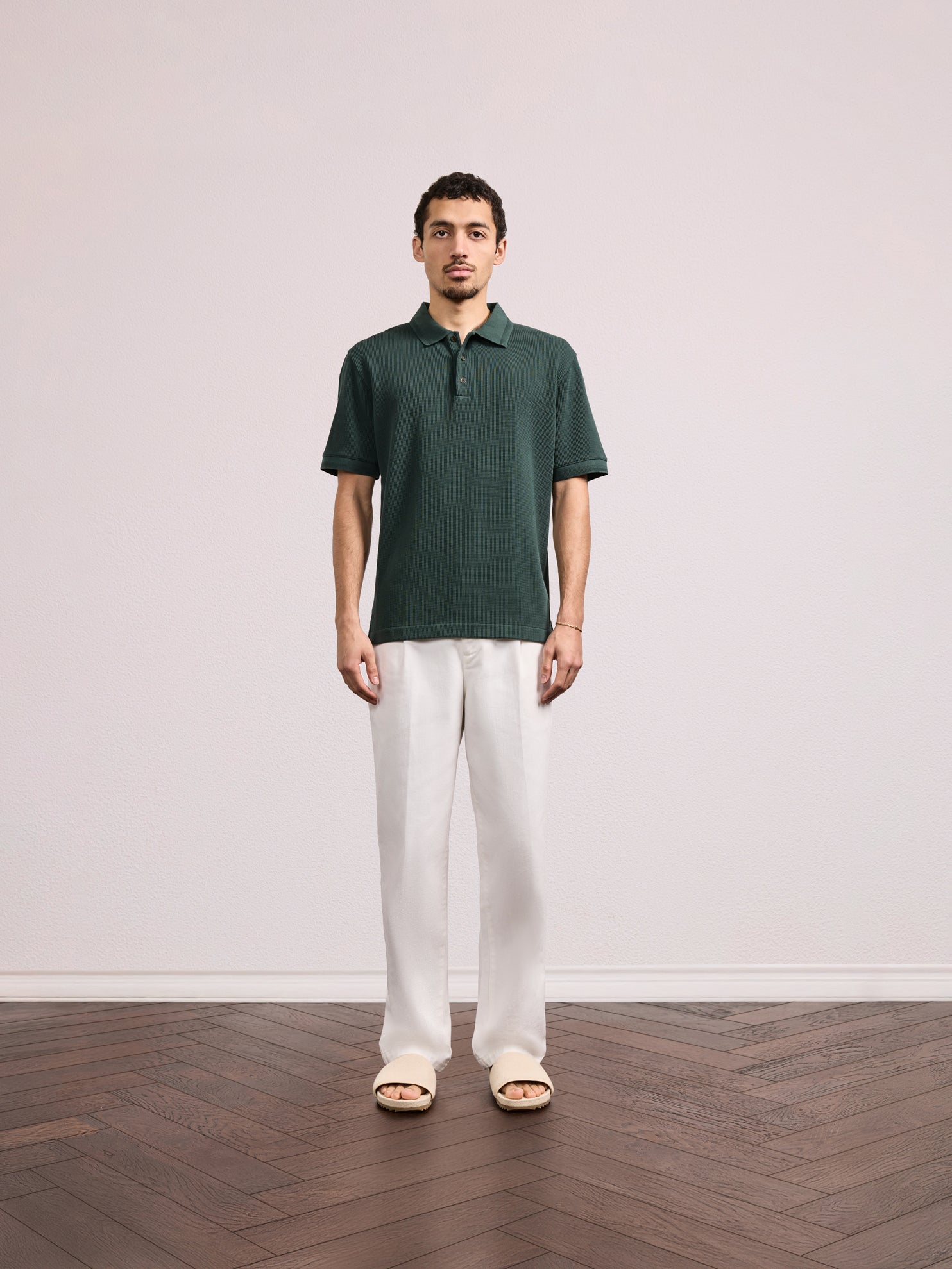 HORACIO COTTON WAFFLE POLO