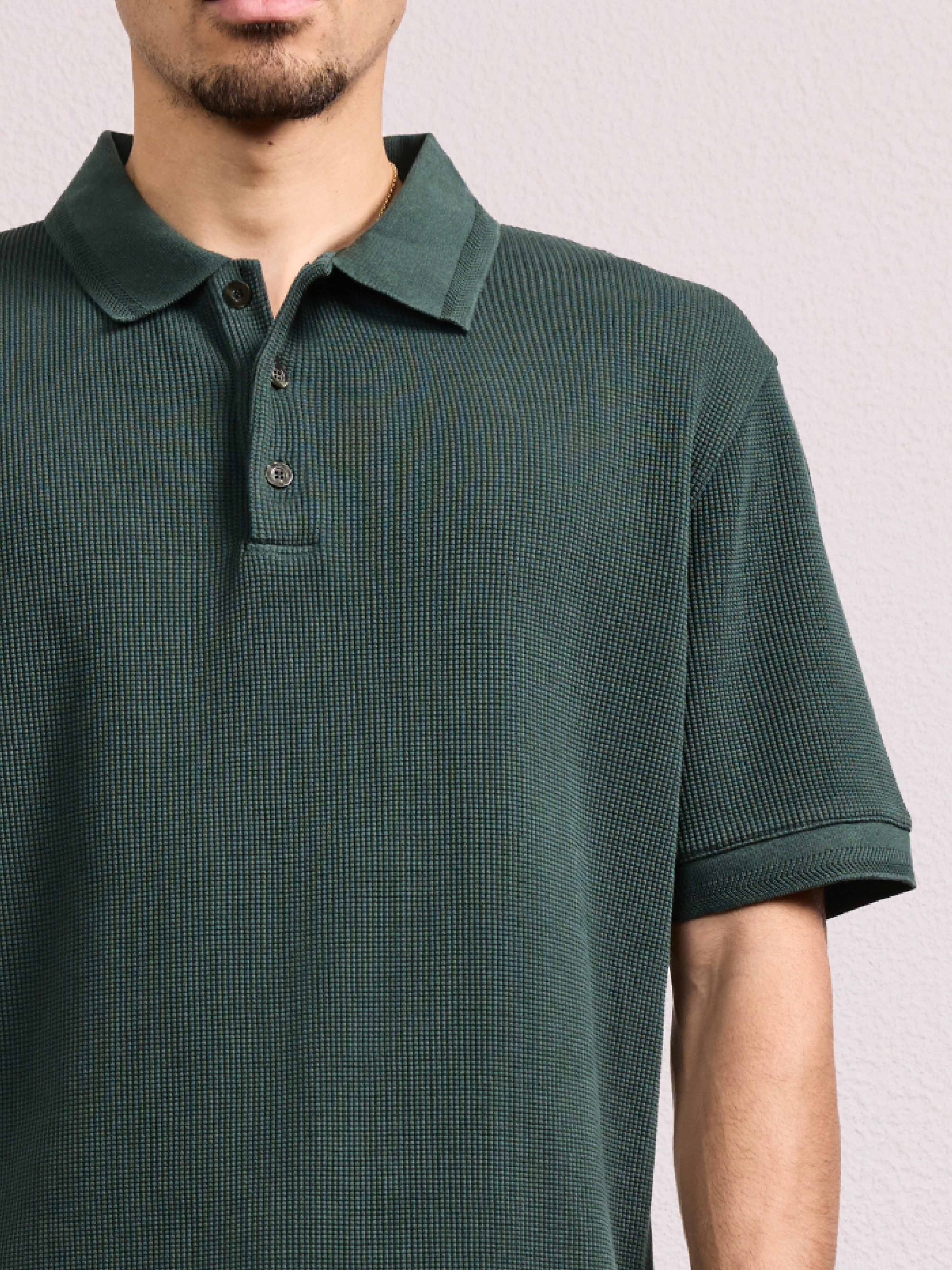 HORACIO COTTON WAFFLE POLO