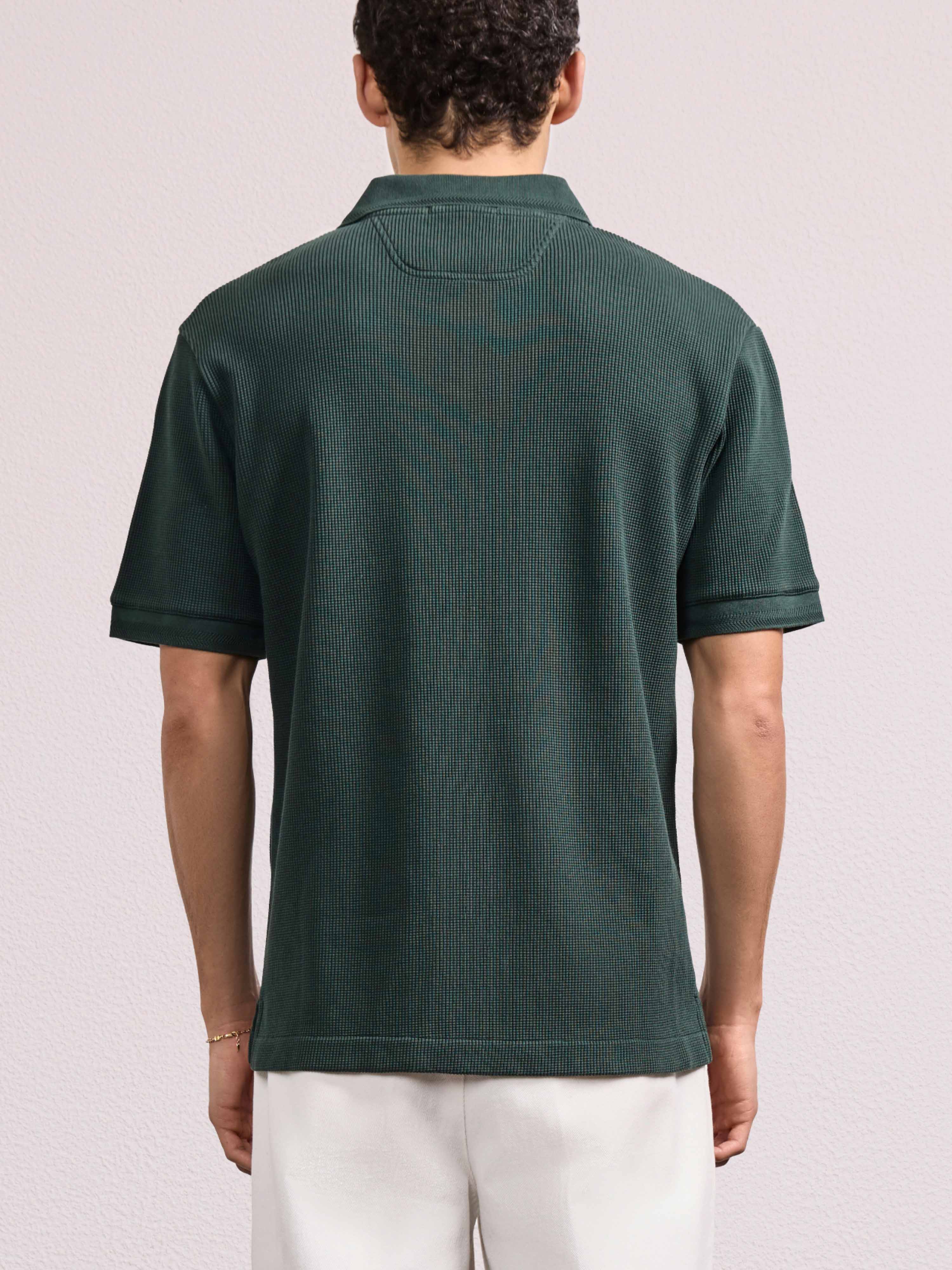 HORACIO COTTON WAFFLE POLO