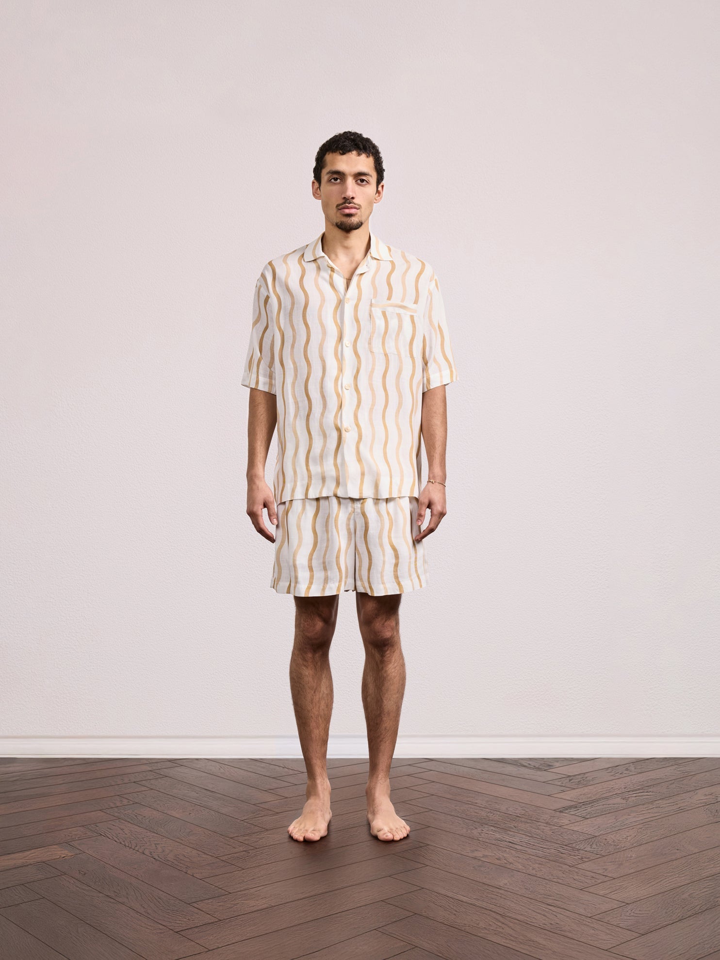 LUCAS LINEN-BLEND SHORTS