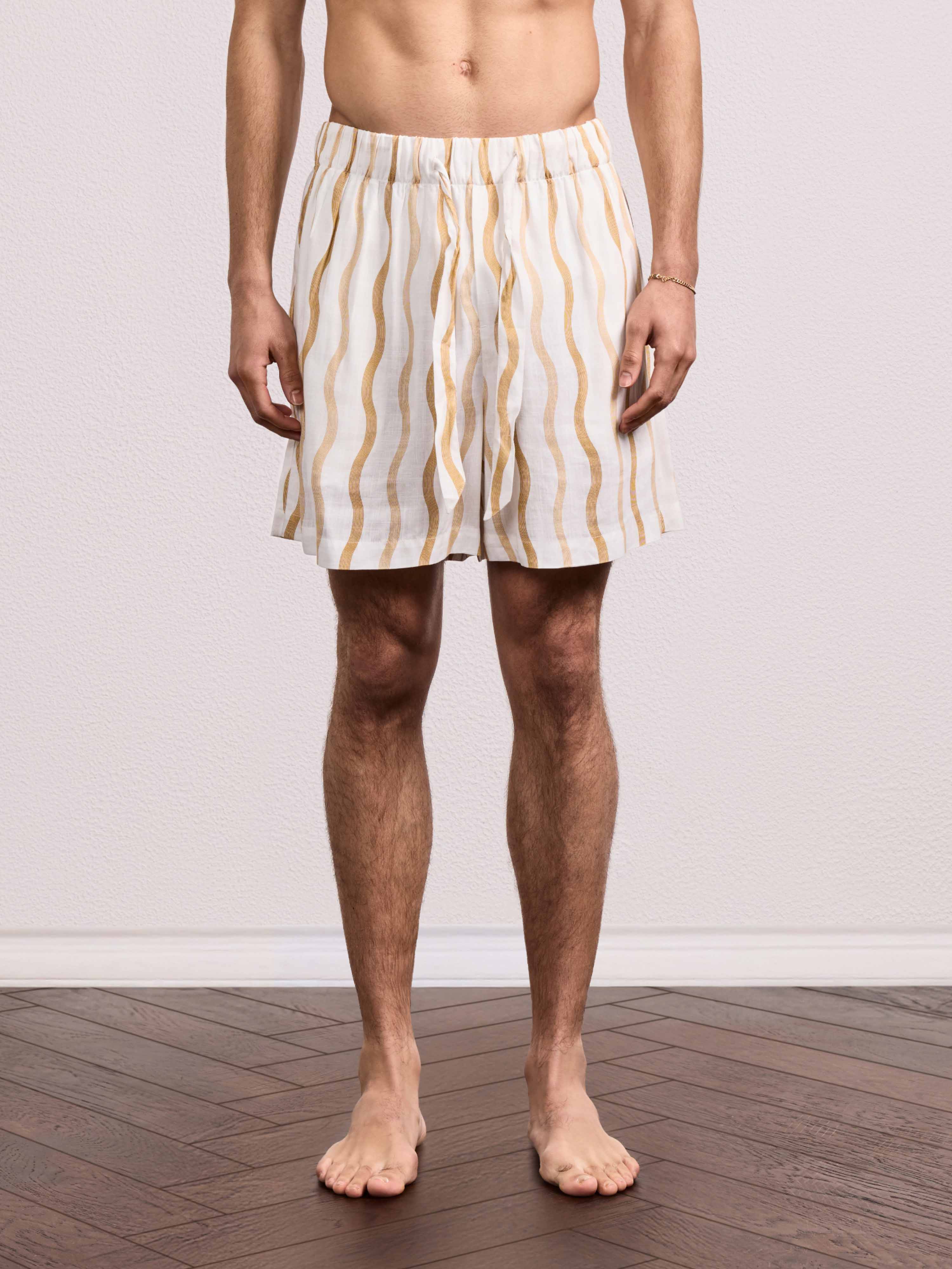 LUCAS LINEN-BLEND SHORTS