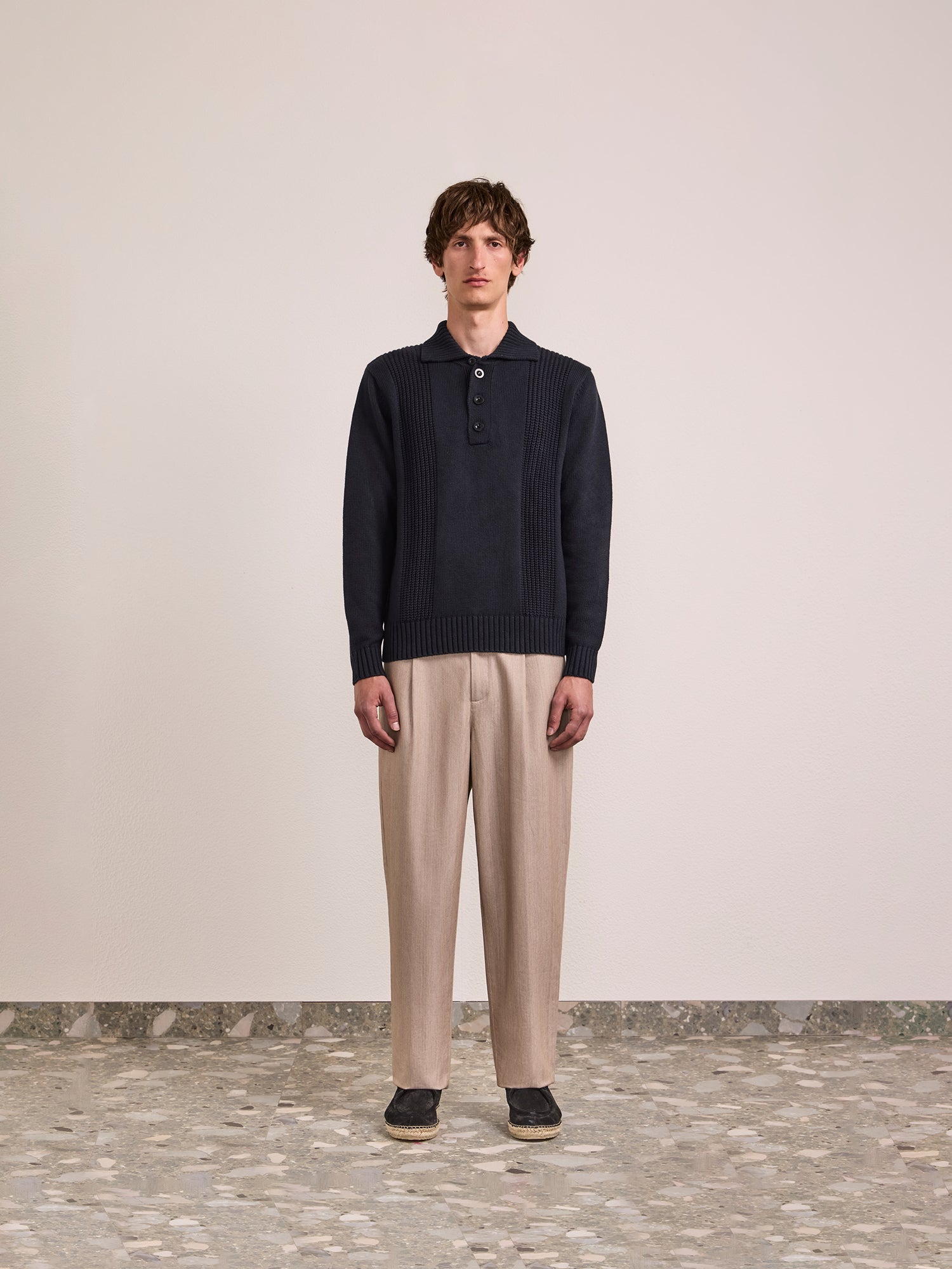 ROMANO COTTON-CASHMERE POLO