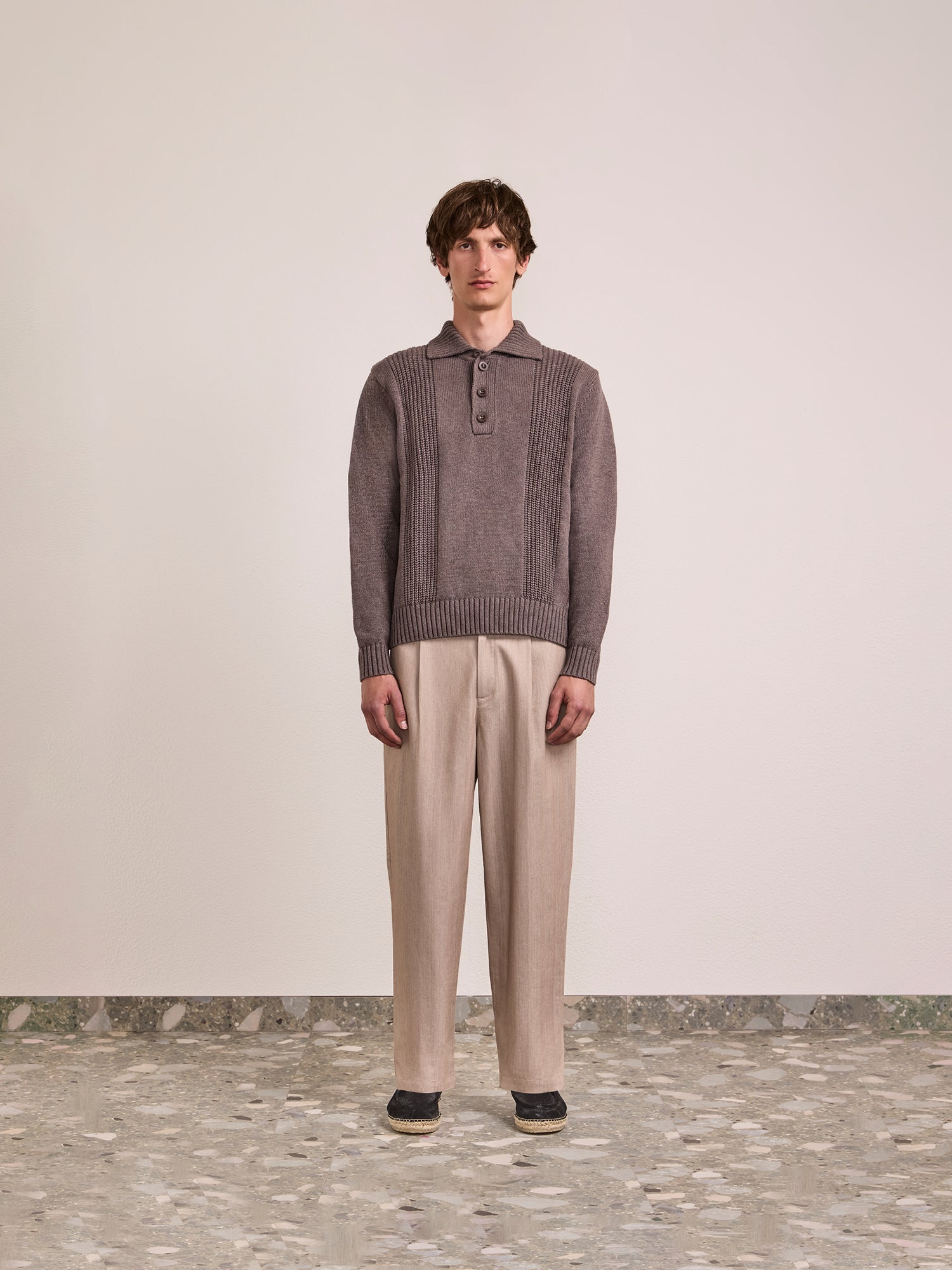 ROMANO COTTON-CASHMERE POLO