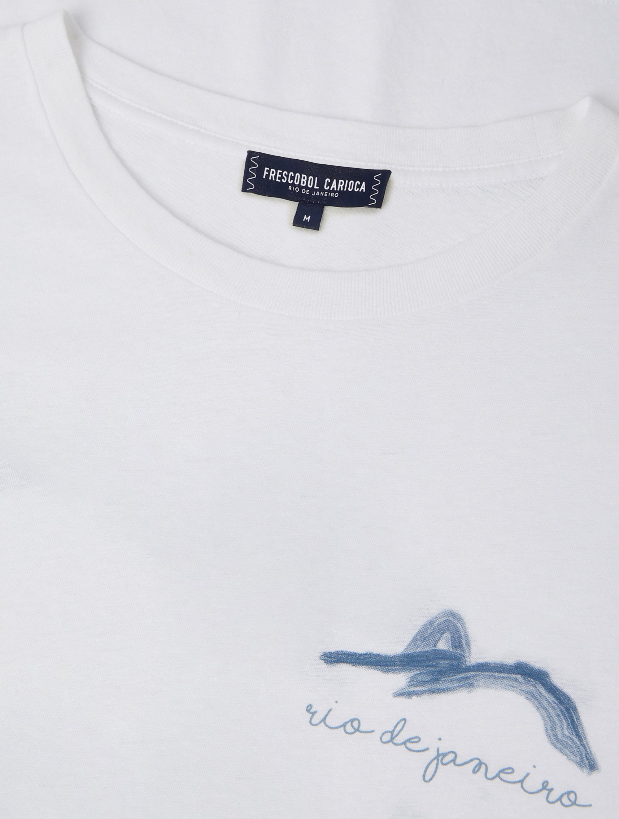 DINIS PRINTED COTTON-LINEN T-SHIRT