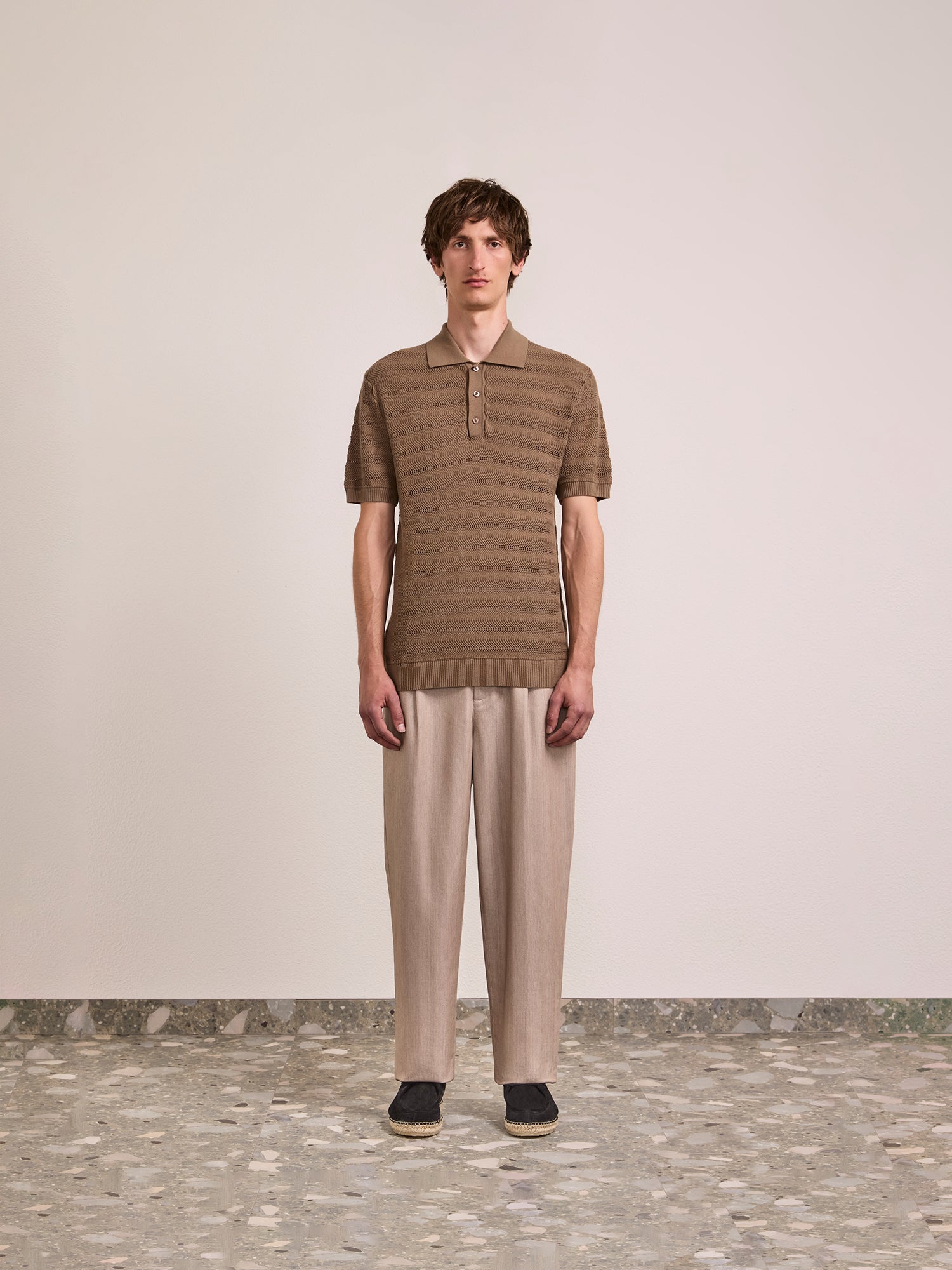 VIDAL COTTON JACQUARD POLO