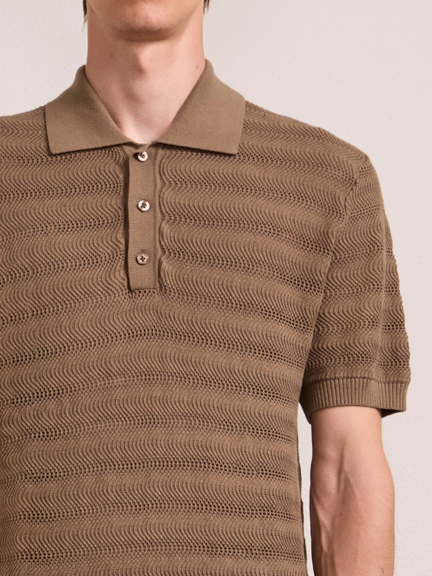 VIDAL COTTON JACQUARD POLO