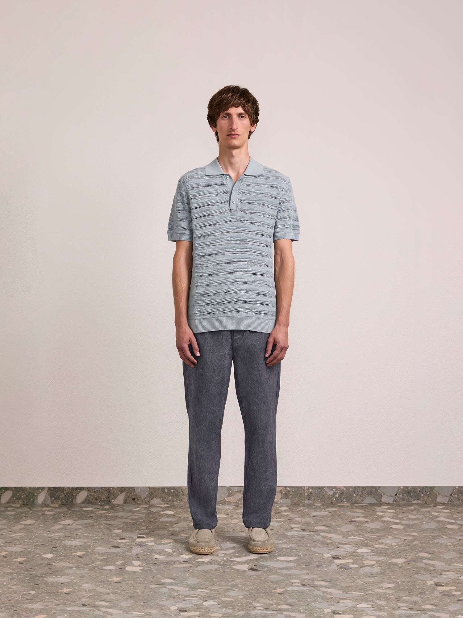 VIDAL COTTON JACQUARD POLO