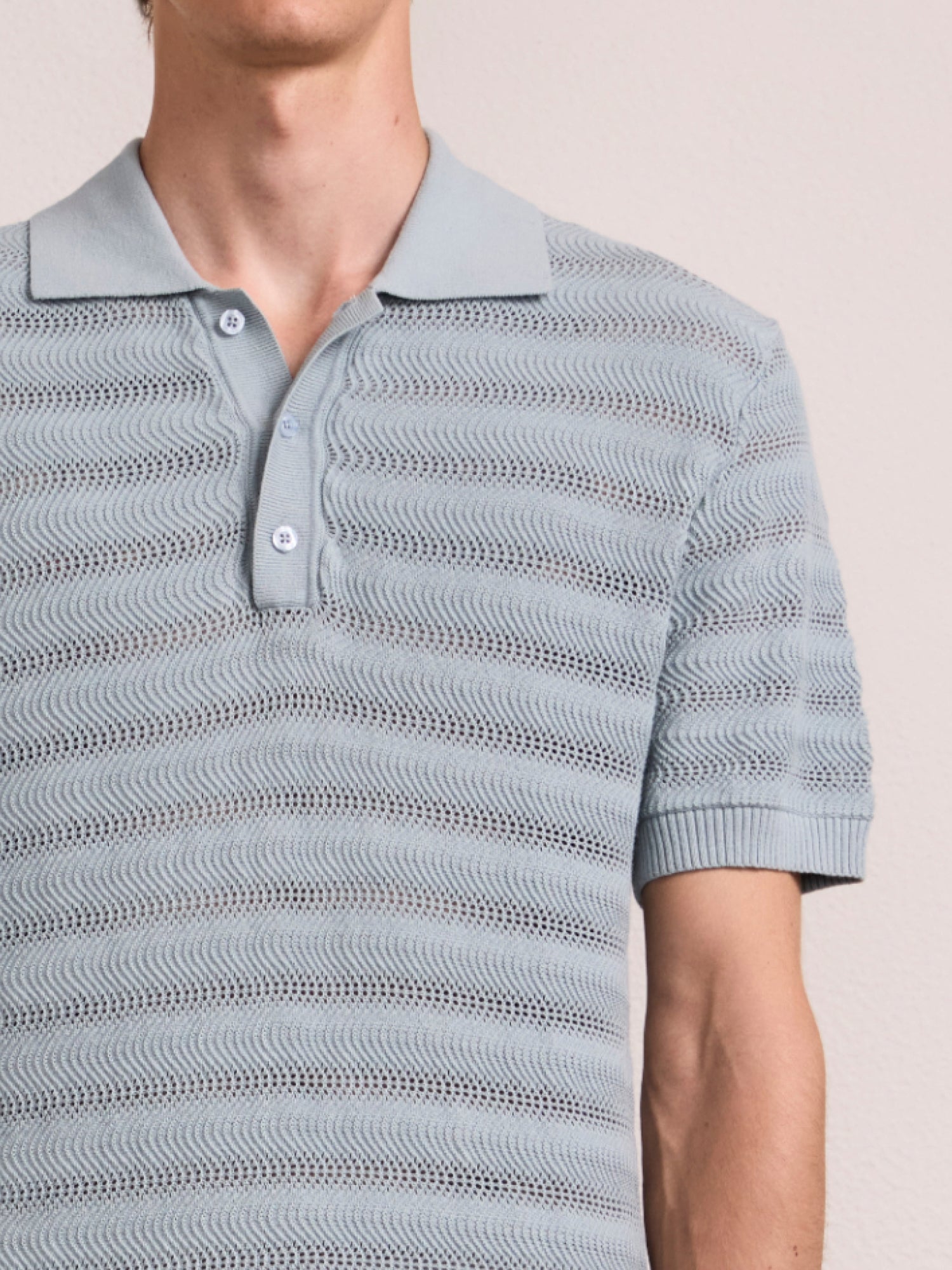 VIDAL COTTON JACQUARD POLO