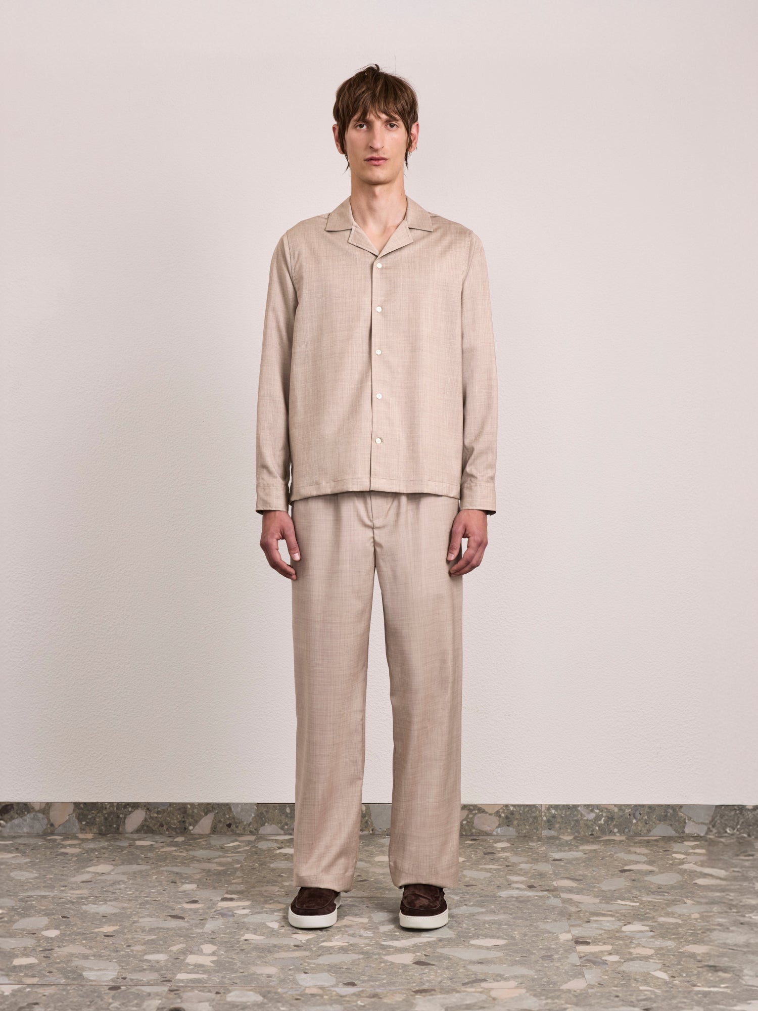 LUAN TROPICAL WOOL TROUSERS