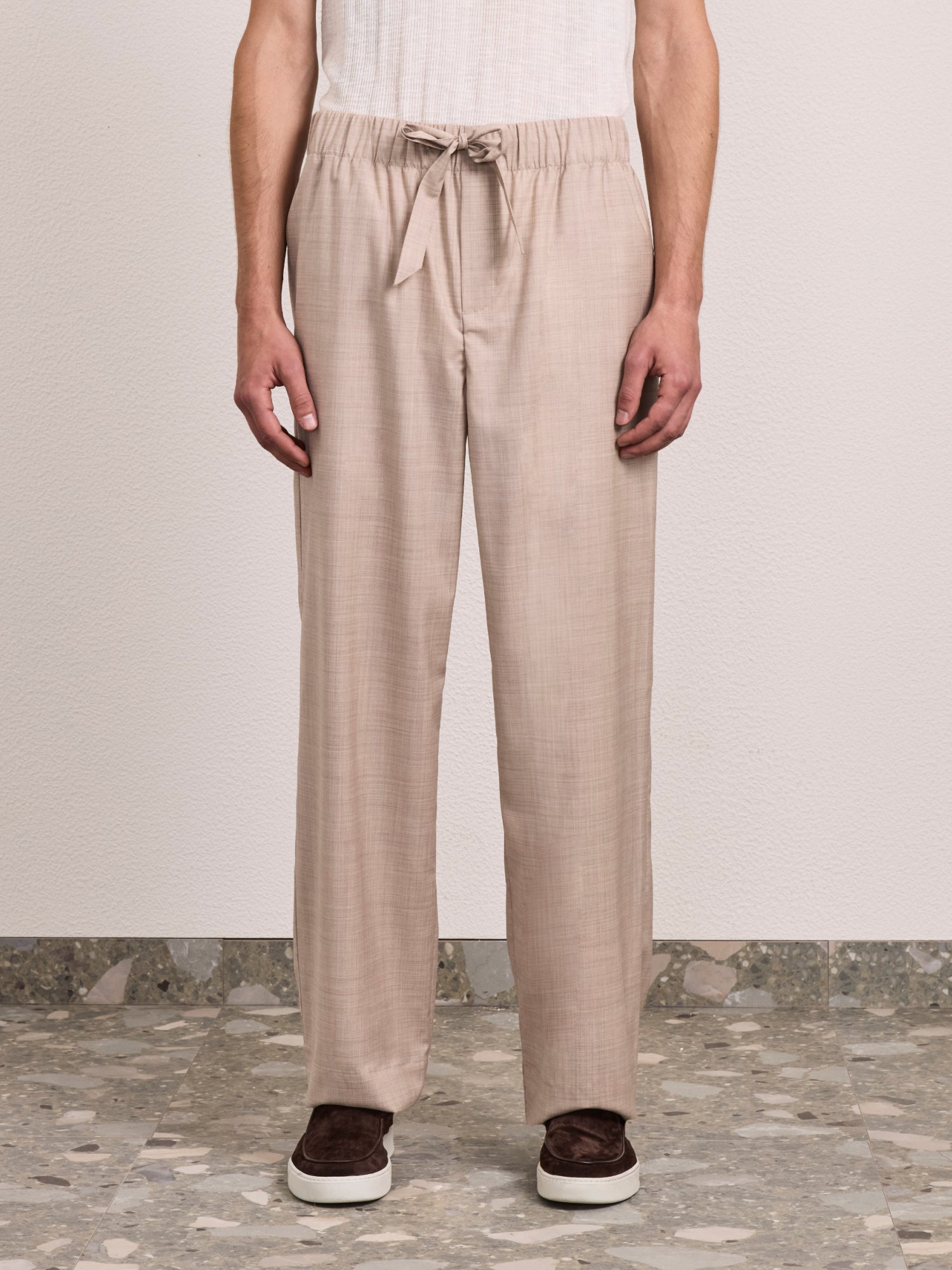 LUAN TROPICAL WOOL TROUSERS
