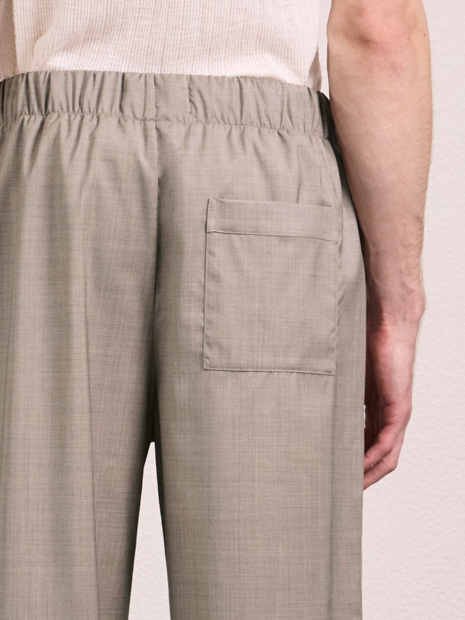 LUAN TROPICAL WOOL TROUSERS
