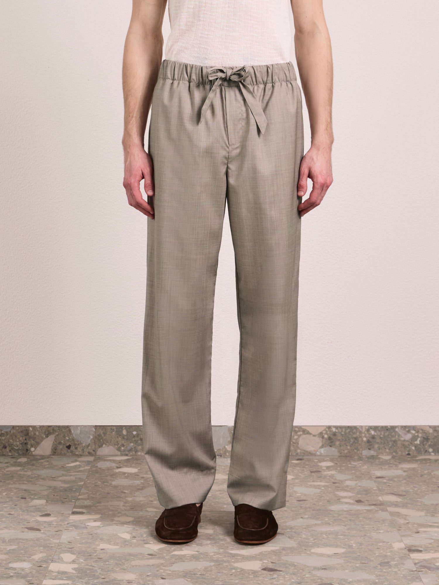 LUAN TROPICAL WOOL TROUSERS