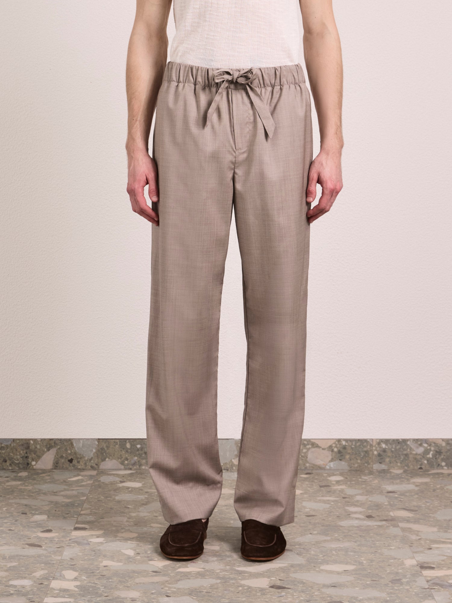 LUAN TROPICAL WOOL TROUSERS