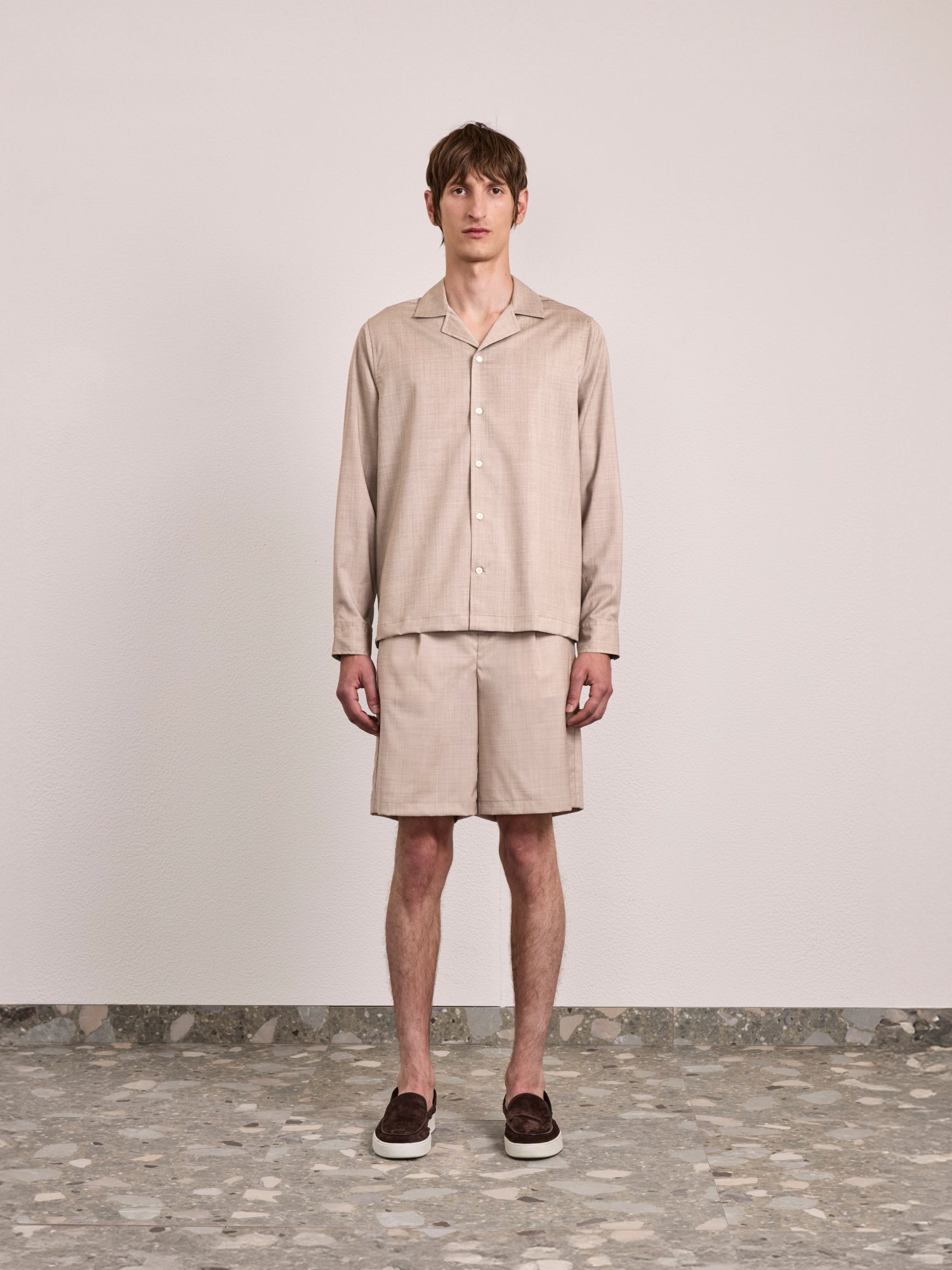 SERENO TROPICAL WOOL SHORTS